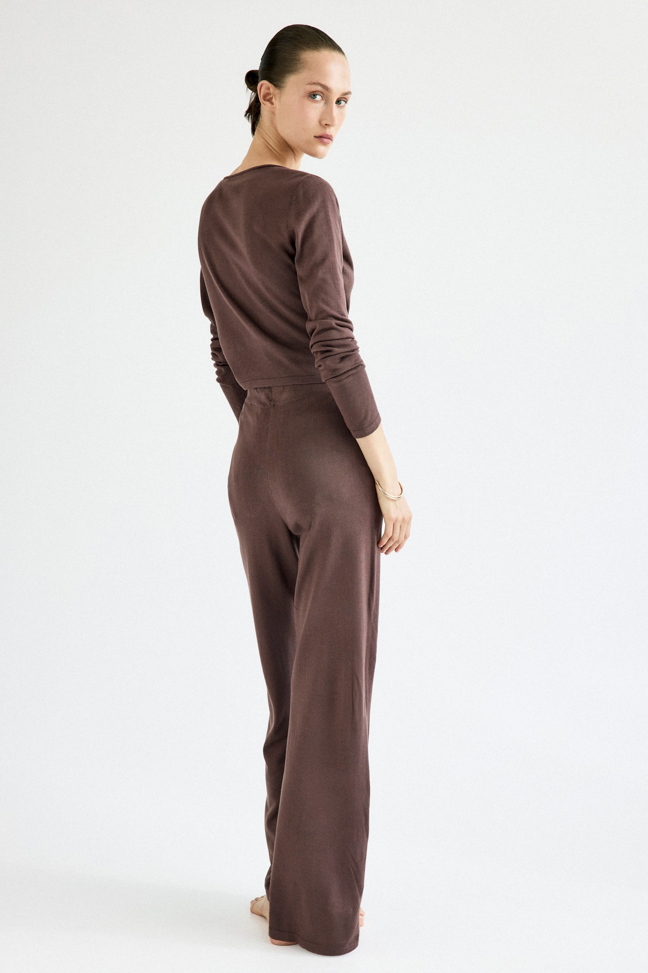 Женские брюки H&M Fine-Knit Pants — фото 3