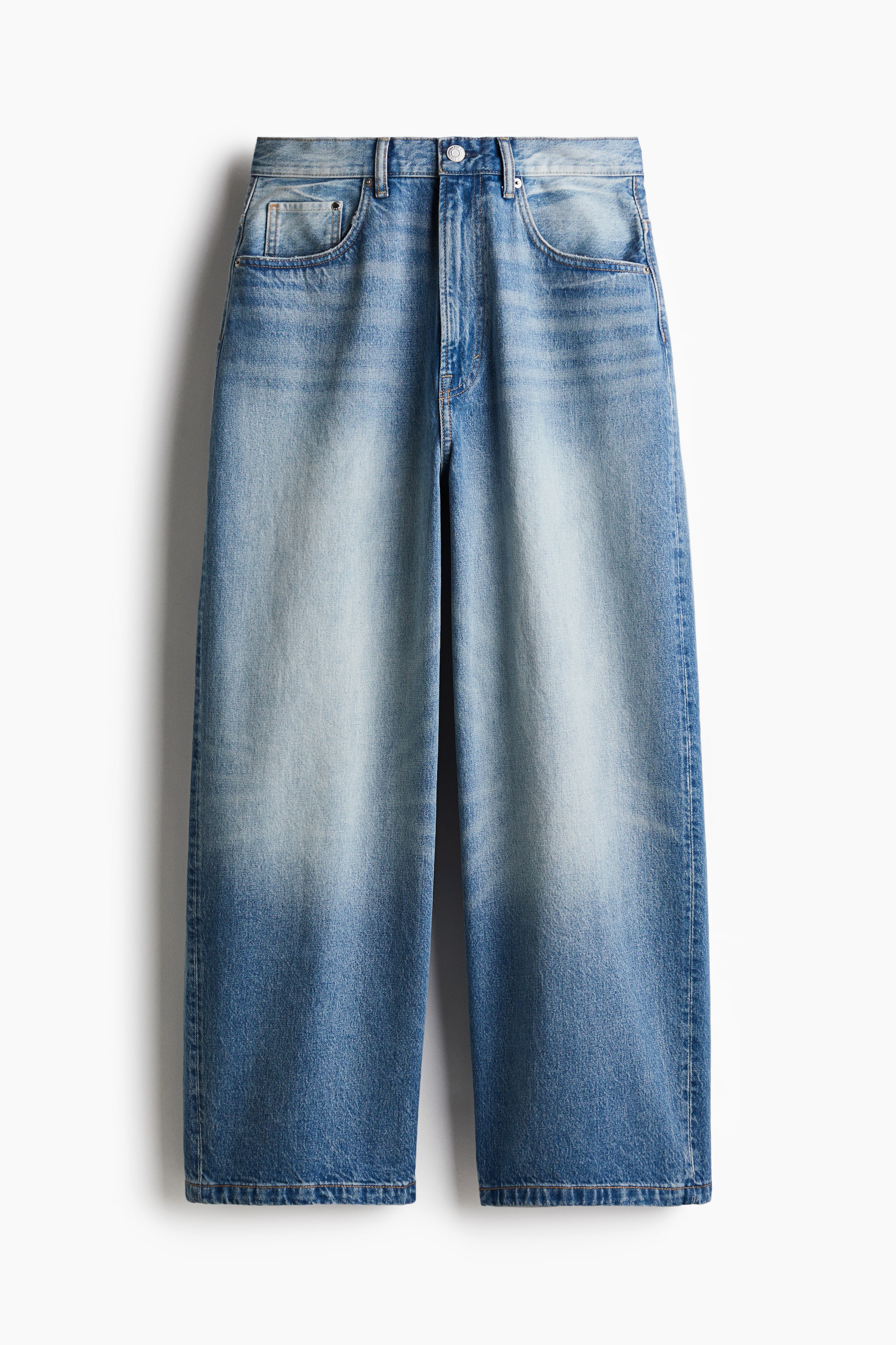 Super Baggy Jeans - Denim blue - Men | H&M GB 4