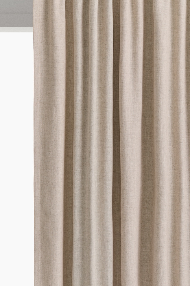2-Pack Extra-Long Blackout Curtains - Beige/Beige - 1