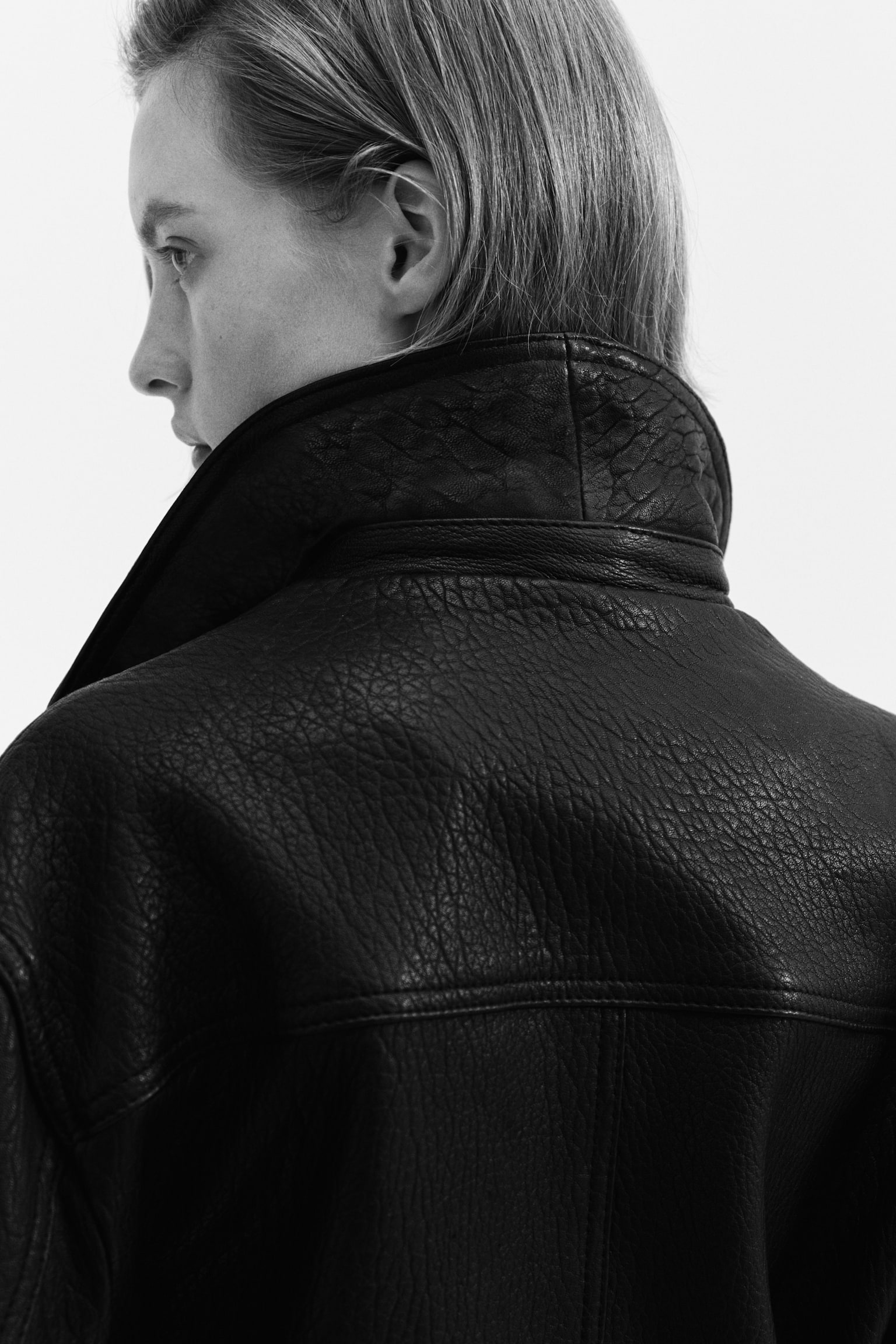 Leather jacket - Black - 5