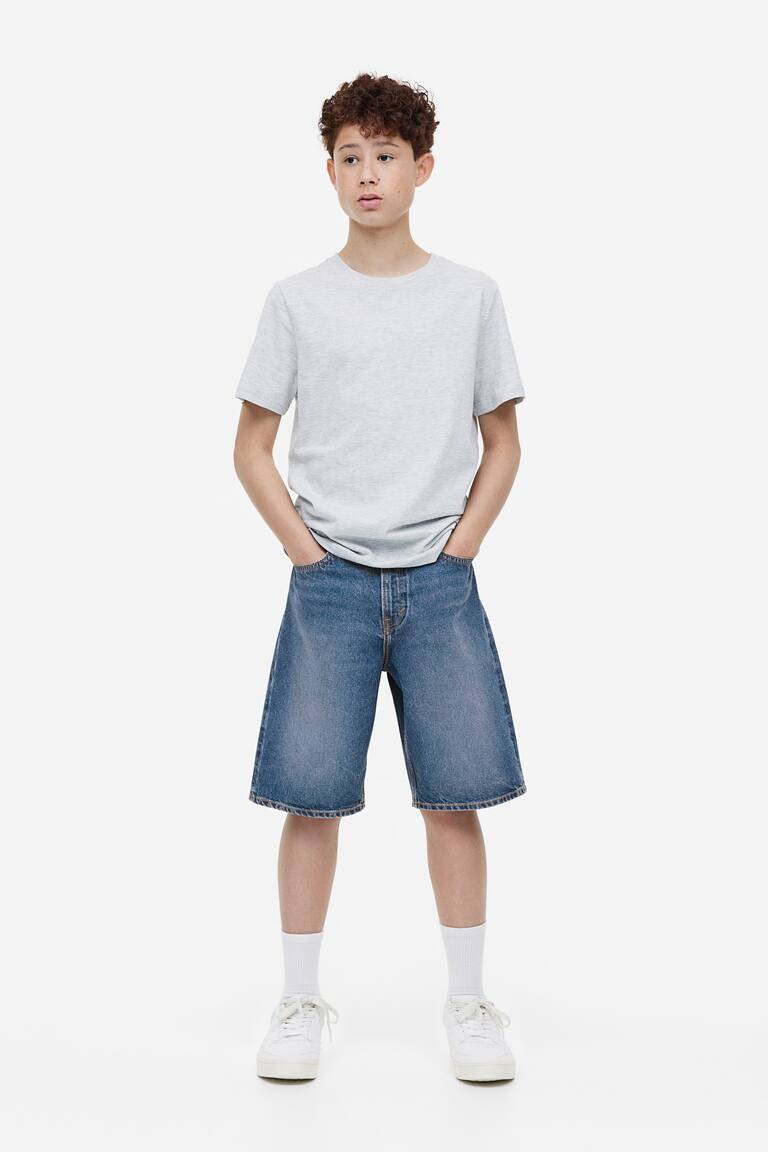 מכנסי ג'ינס קצרים Loose Fit