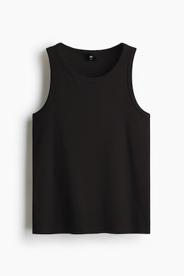Ribbad tanktop Slim Fit