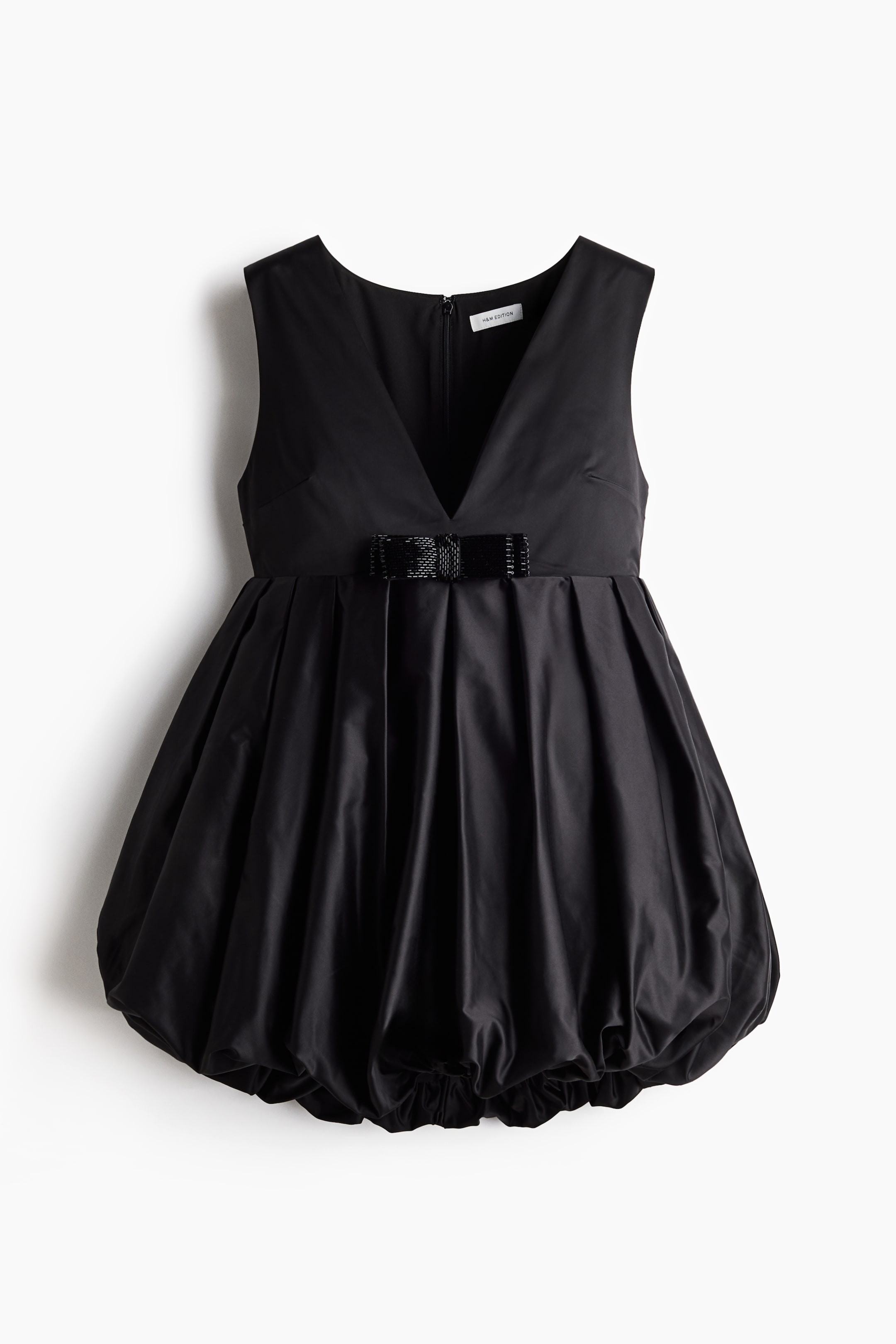 Bubble-Hem Mini Dress