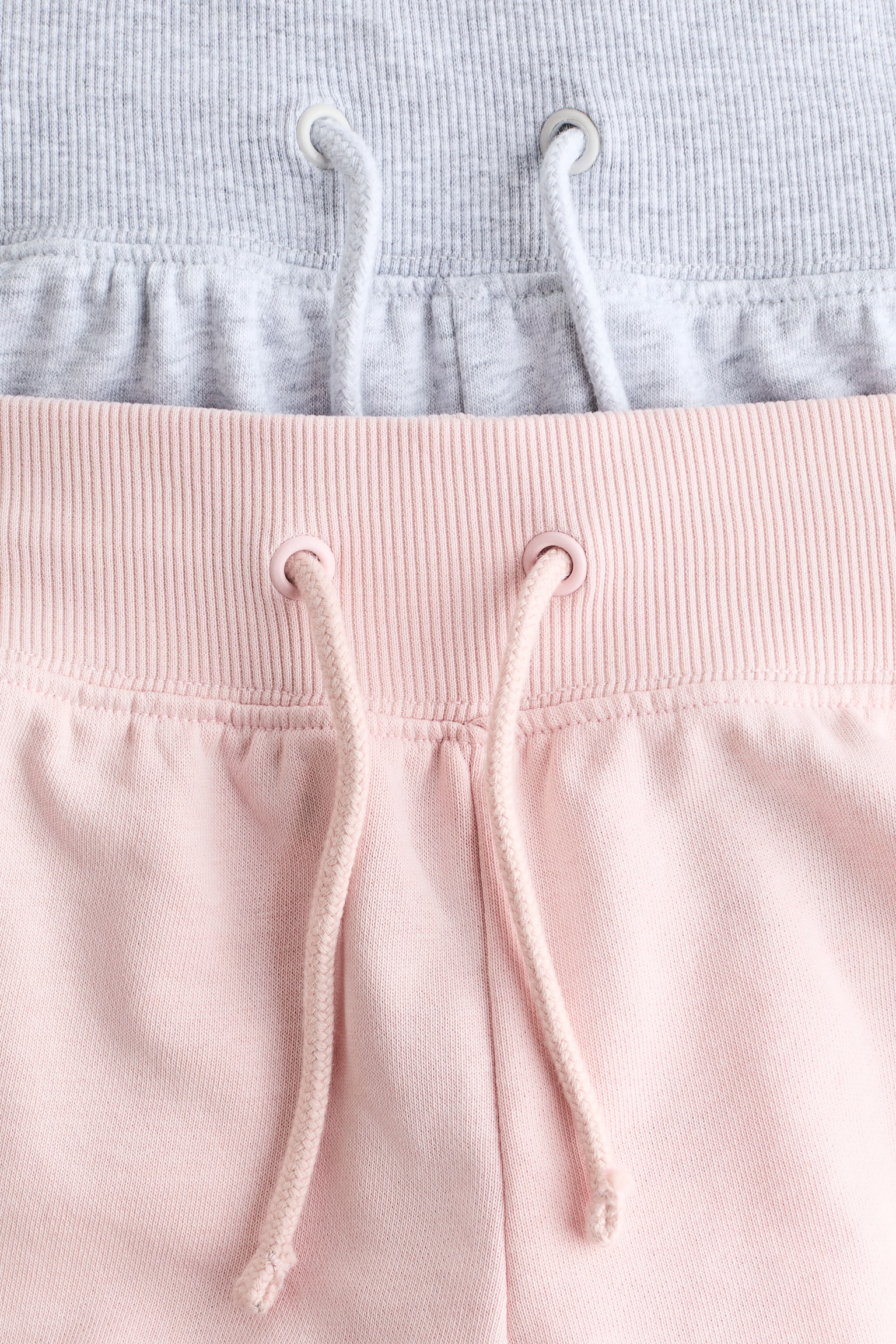 2-pack sweatshorts - Light pink/Light grey marl/Light grey marl/Black - 2