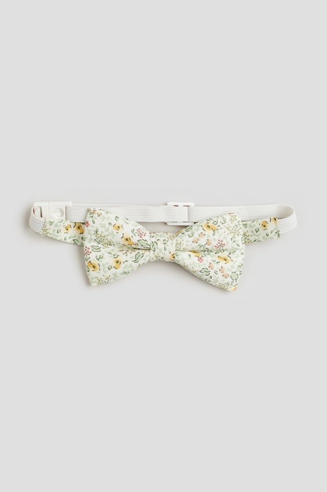 Floral-patterned bow tie - Green/Floral - 5