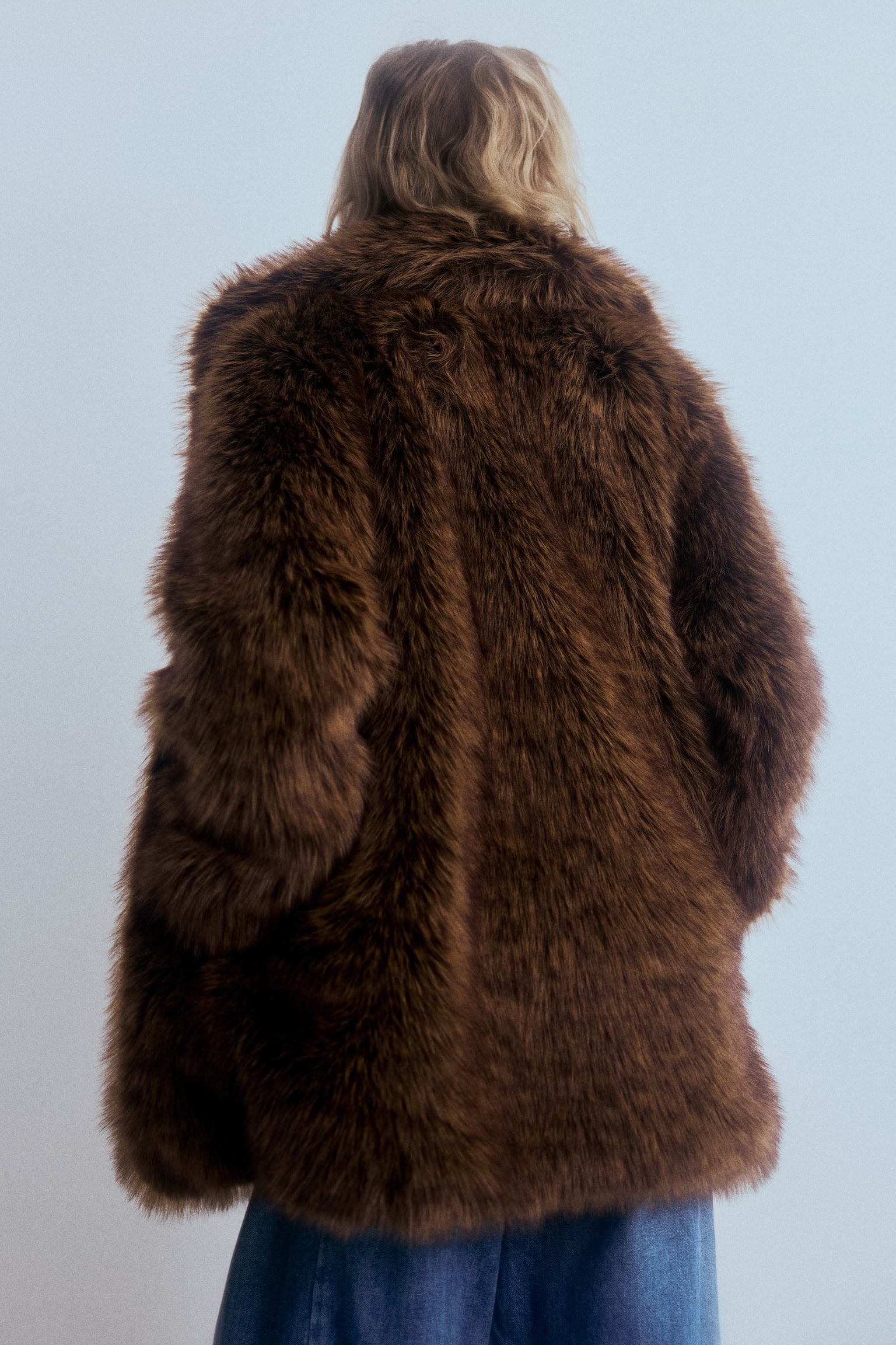 Single-breasted coat - Brown - 7