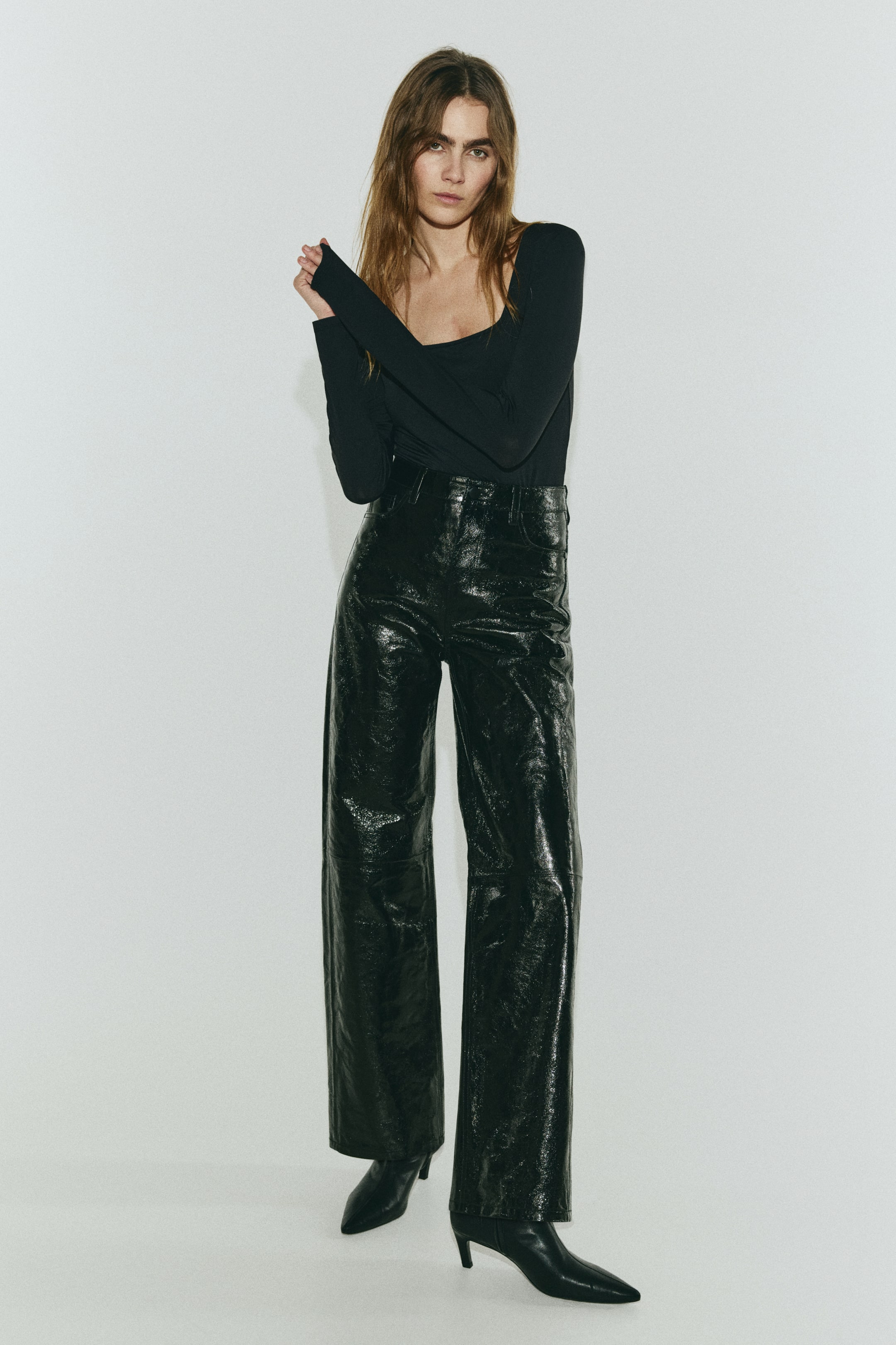 Ver imagen más grande: Body tanga de manga larga - Negro - MUJER | H&M ES 1