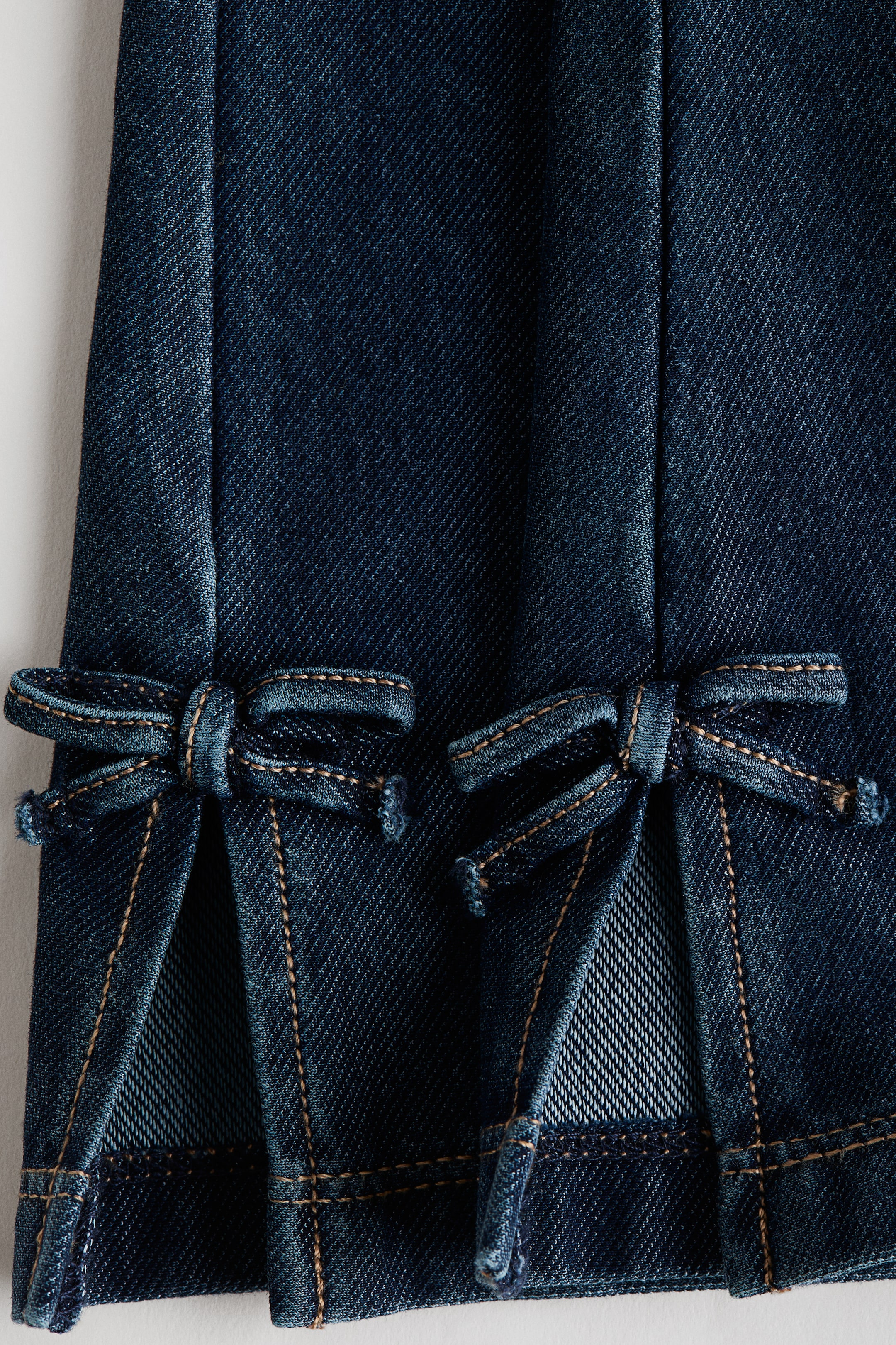 Collant-jean évasé façon denim