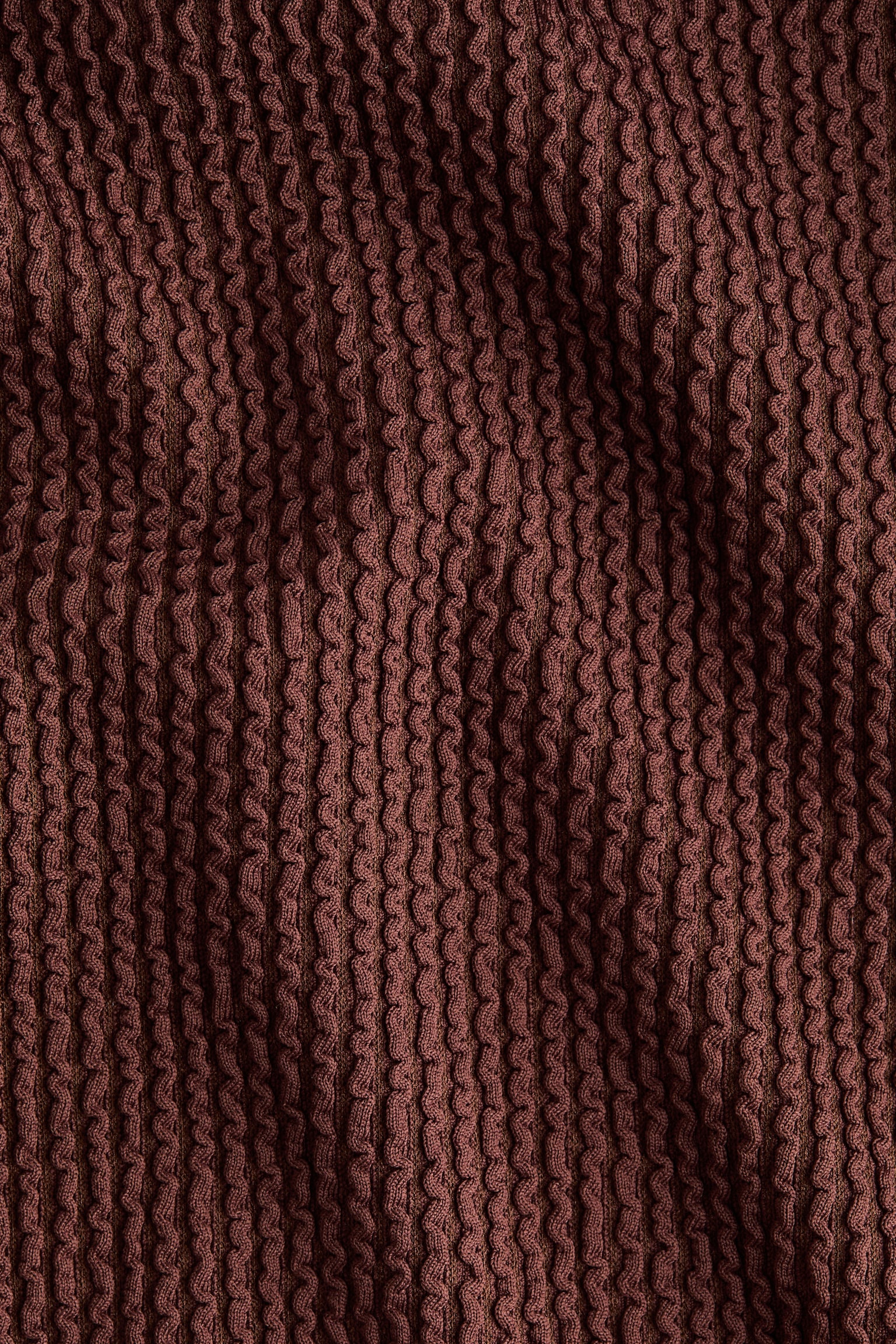 Padded-cup High Leg Swimsuit - Dark brown - 3