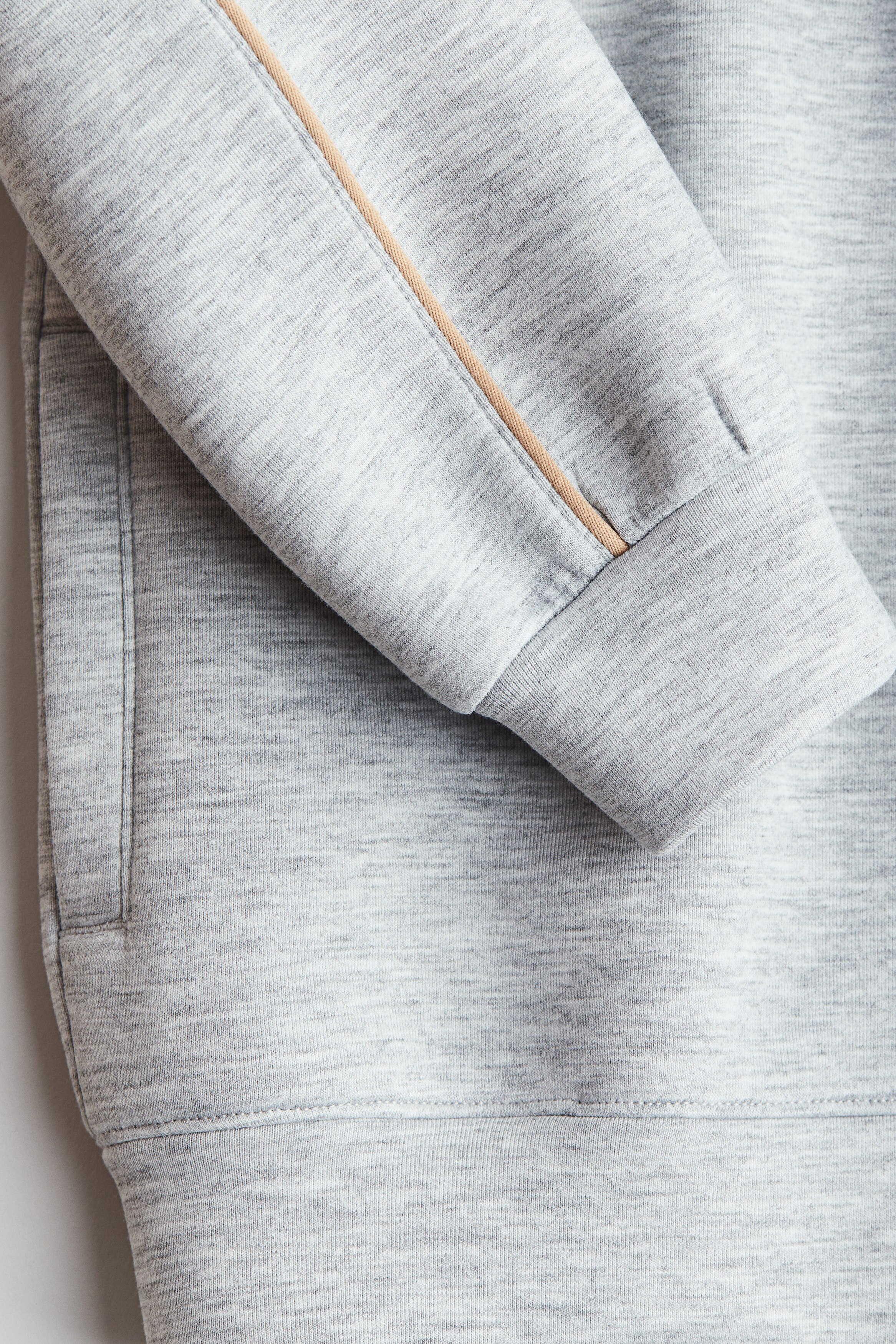 Scuba zip-through hoodie - Light grey marl - Kids | H&M IN