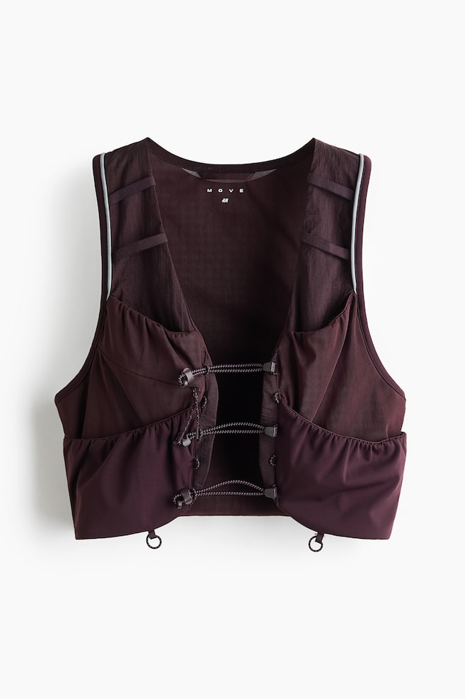 Lightweight Running Vest with DryMove™ - Dark plum - 1