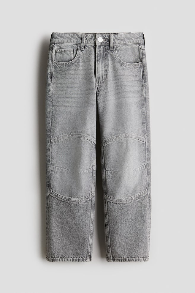 Loose Fit Jeans - Grey - 1