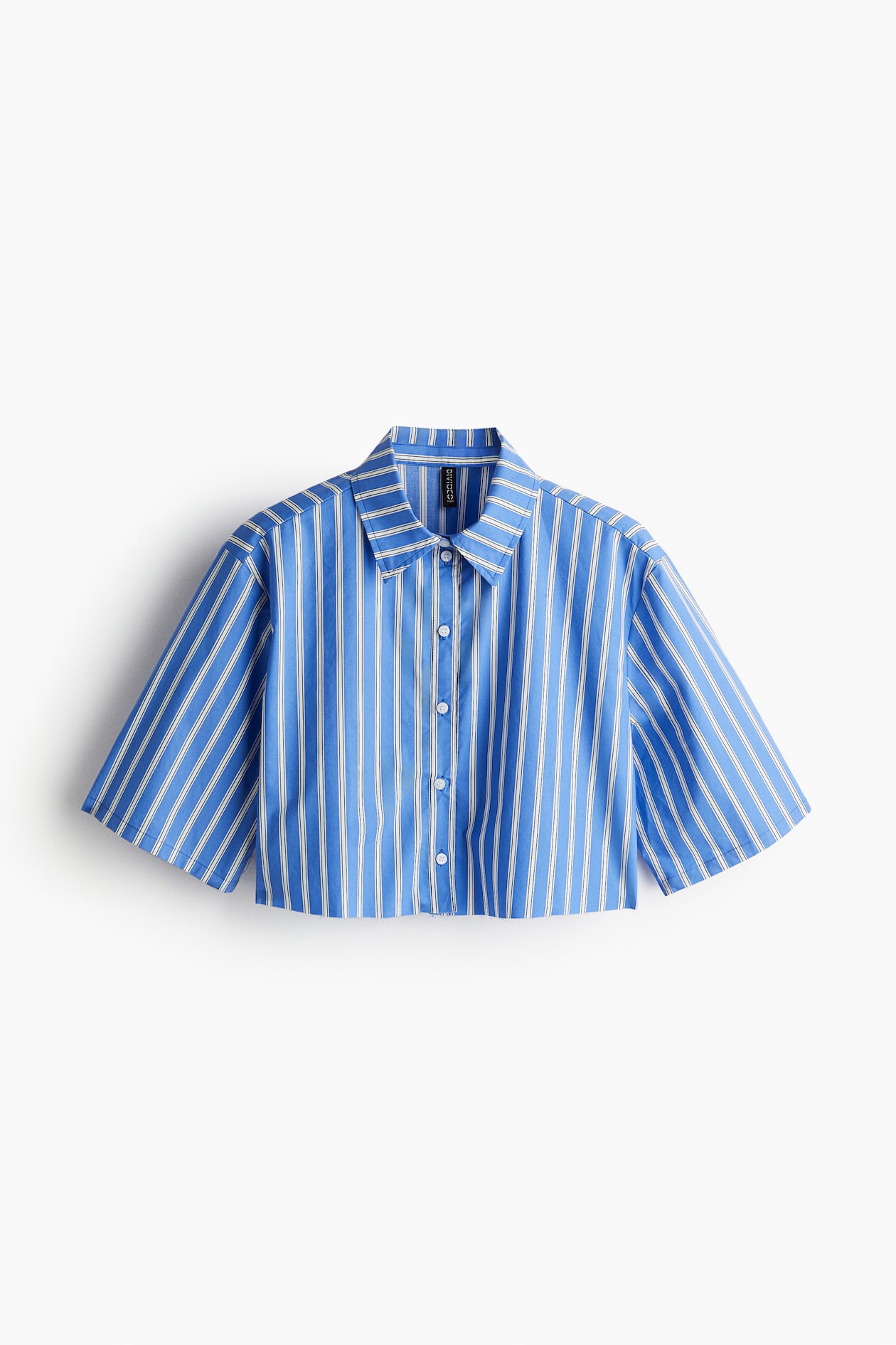 women-s-blue-striped-cropped-cotton-shirt-h-m
