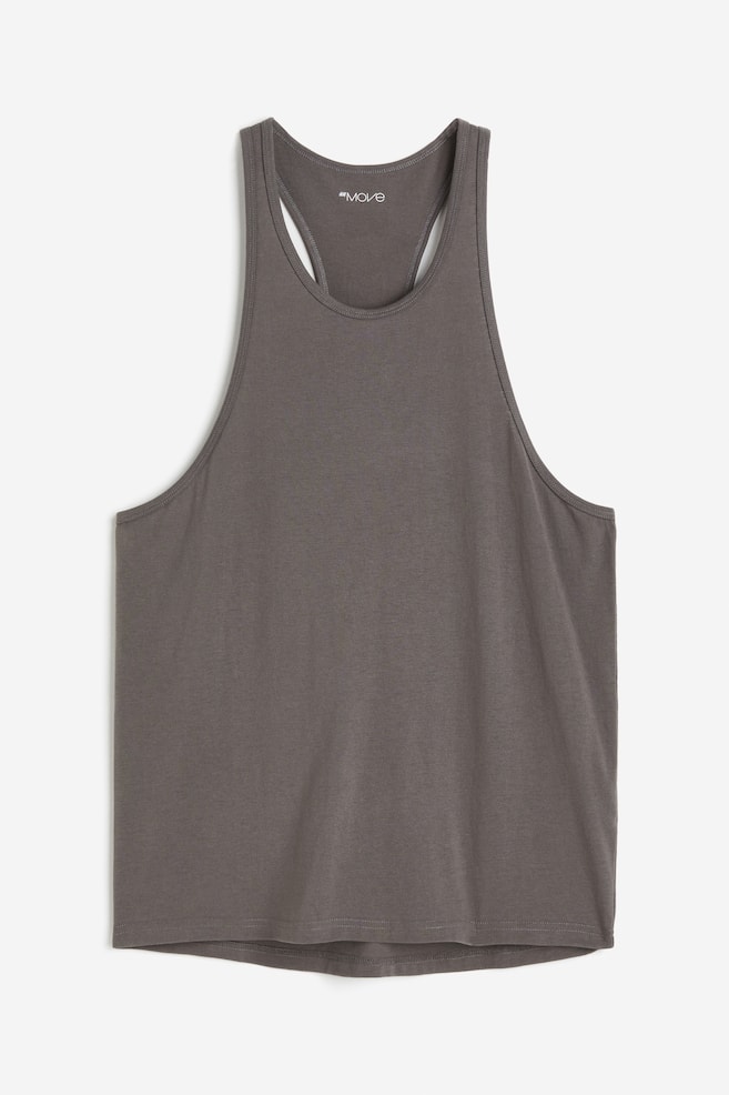 DryMove™ Sports vest top - Dark grey/Black/Red - 2