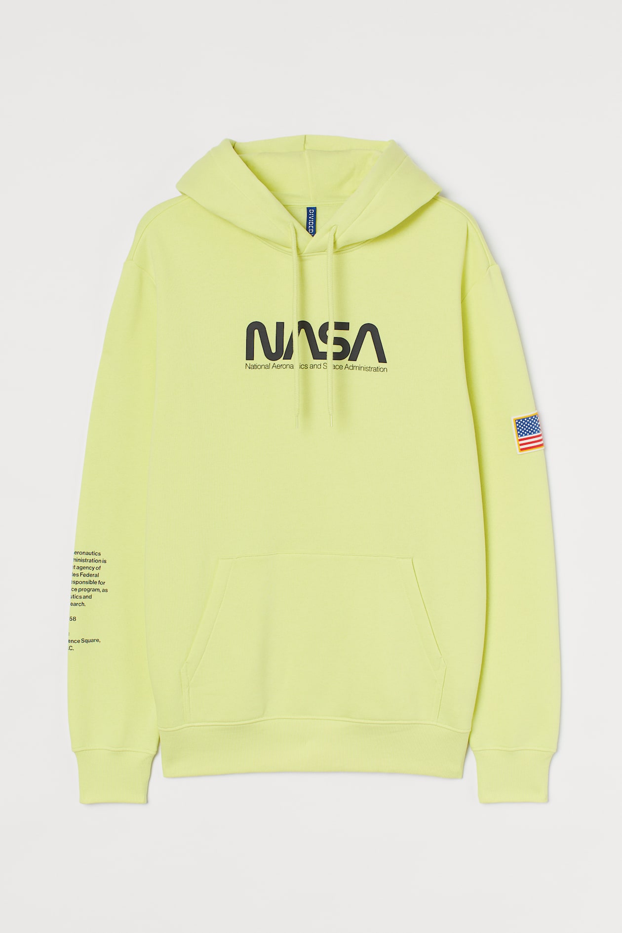 Kapuzenshirt mit Druck Hellgelb/NASA Men H&M AT