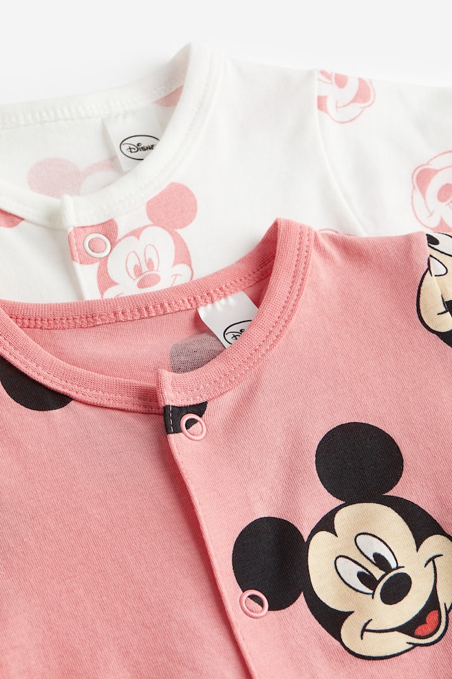 2-pack printed pyjamas - Pink/Mickey Mouse/Light green/Snoopy/Light purple/Peppa Pig/White/Winnie the Pooh/dc/dc - 2