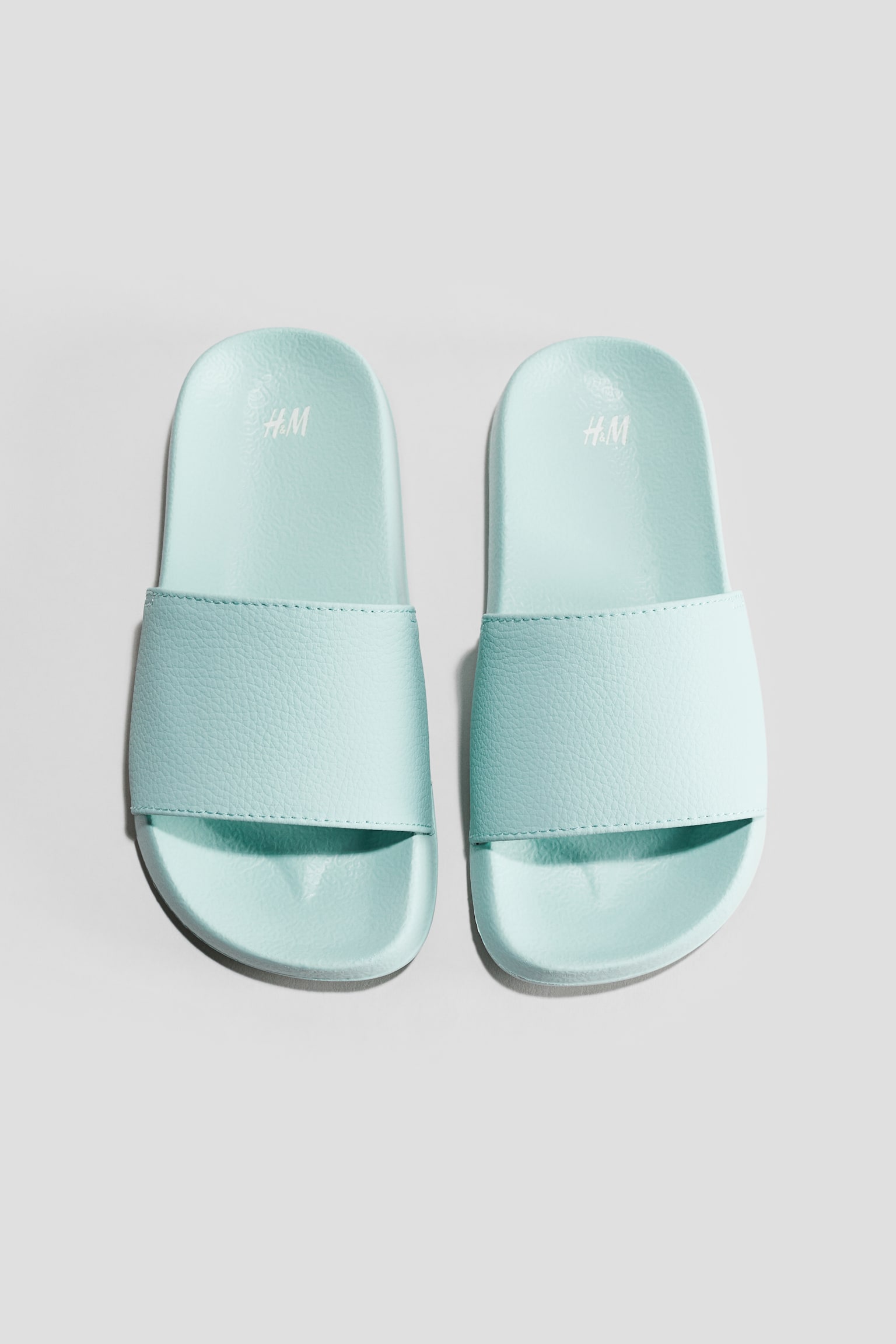 Print Slides - Turquoise/Dark beige/Mint green/Sharks - 1