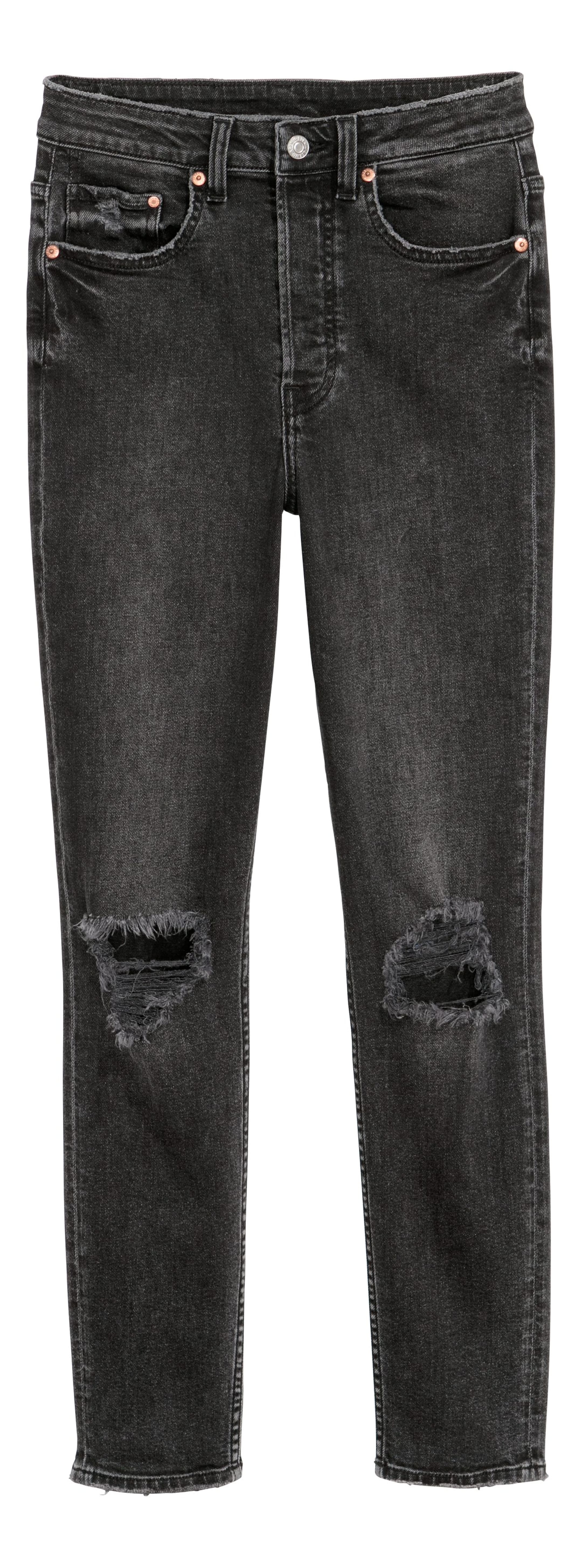 Voir une image plus grande: Jean rétro taille haute - Noir/délavé - Ladies | H&M CA 1