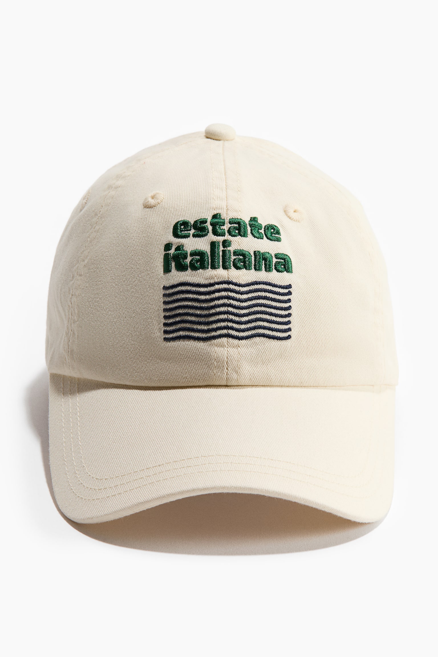 Cap aus Baumwolltwill - Cremefarben/Estate Italiana/Helllila/Malibu/Grün/Oliven - 1