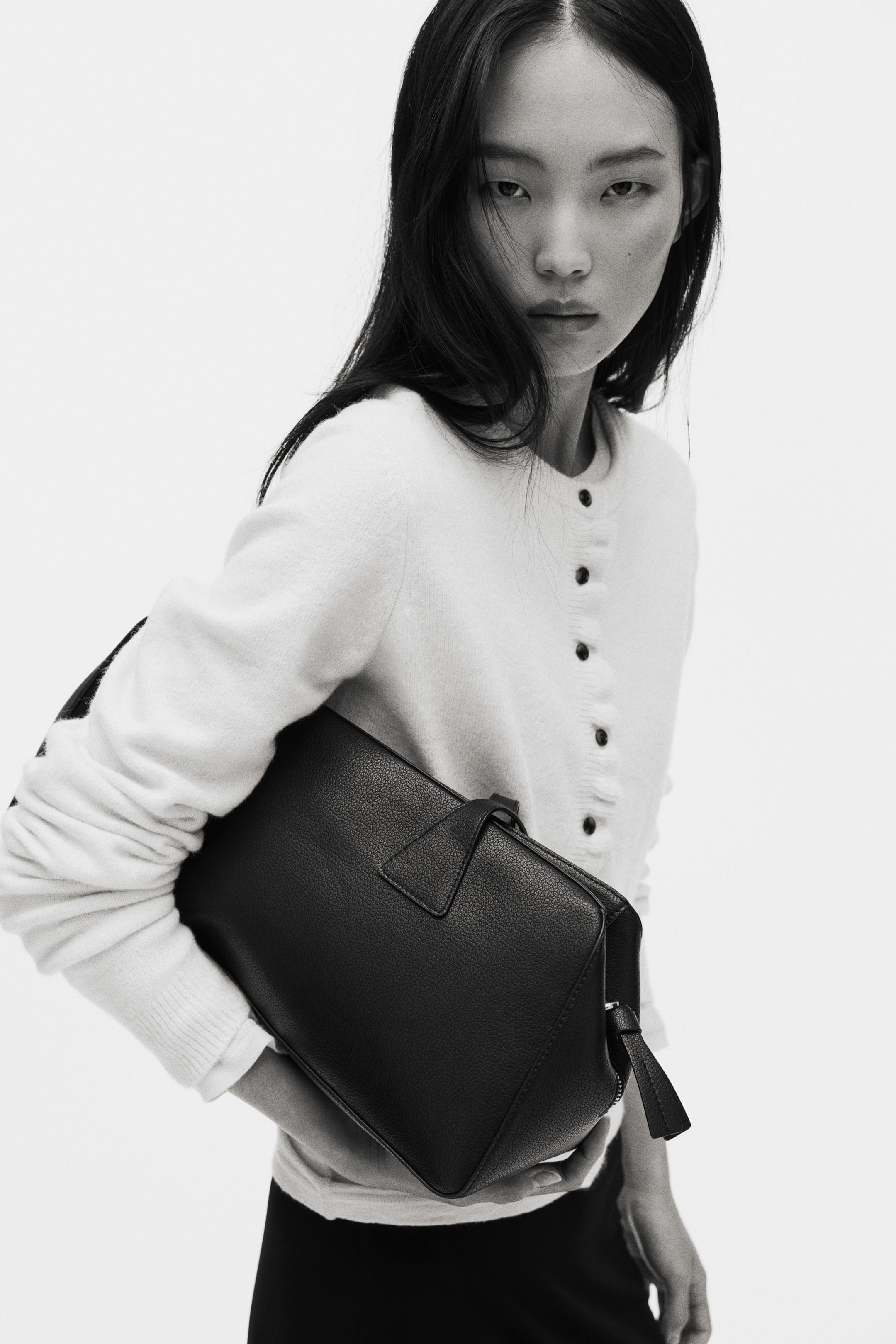 View larger image: Frill-trimmed cardigan - Cream - Ladies | H&M 1