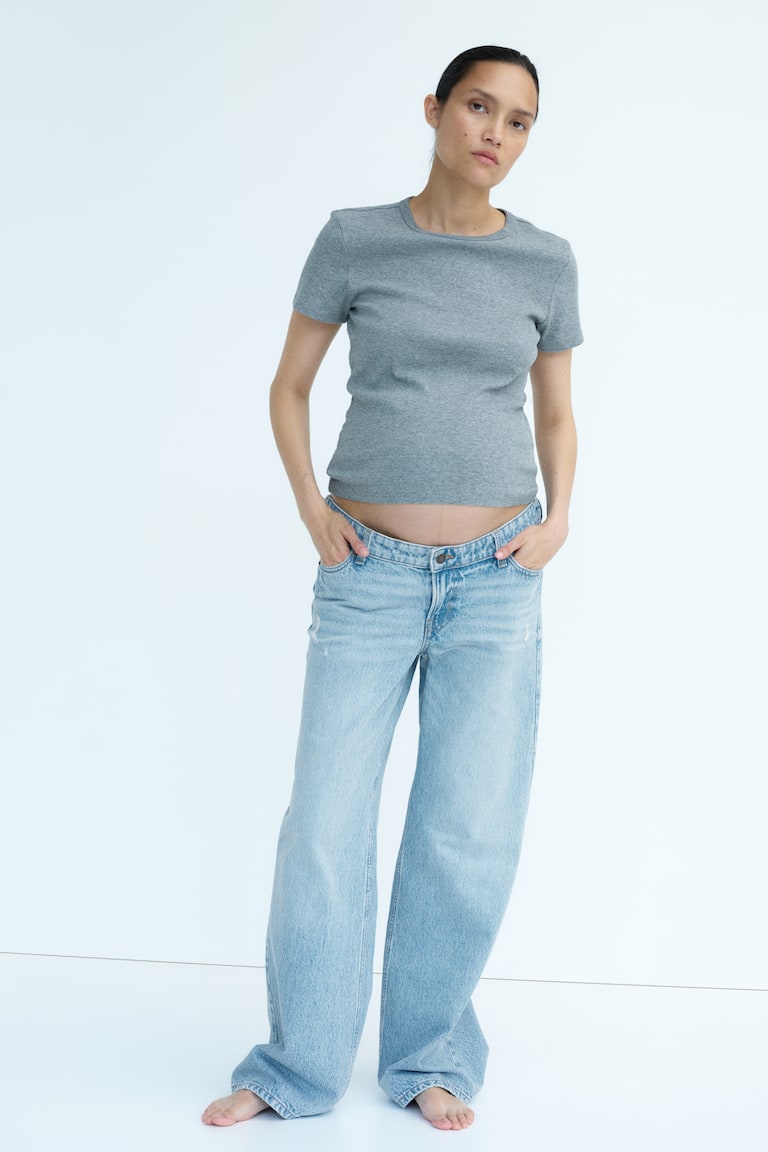 MAMA Wide Low Waist Jeans