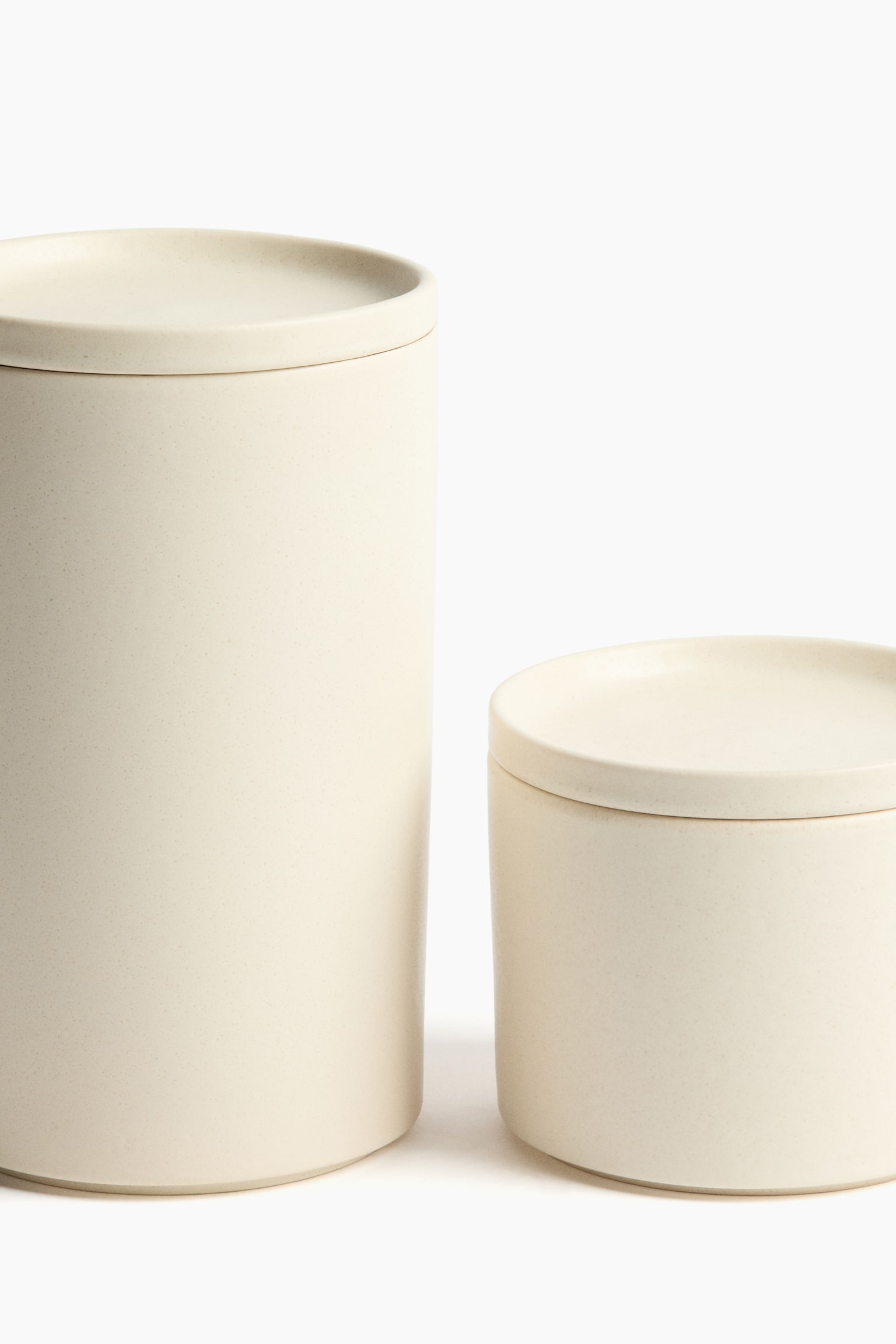 צנצנת קטנה עם זיגוג ריאקטיבי - בז' בהיר - 5