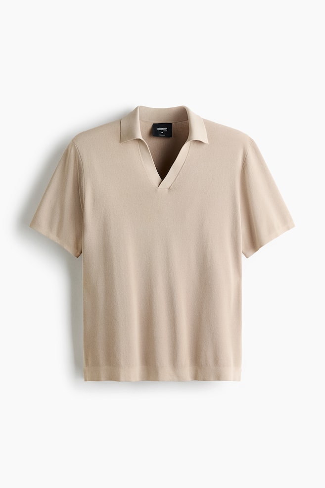 Polo in maglia Cooling Regular Fit - Beige chiaro/Blu navy/Marrone scuro/Beige chiaro - 1