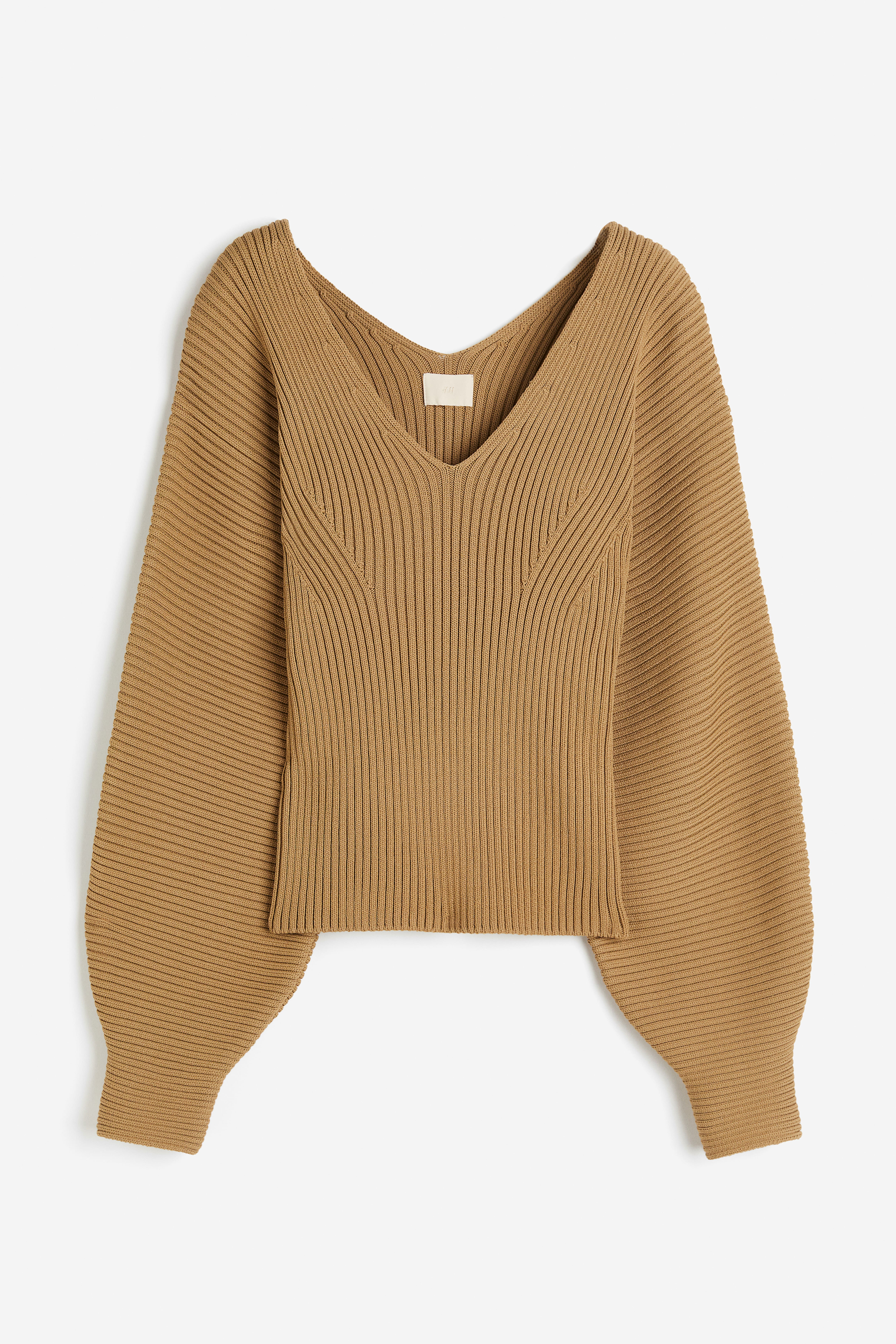 Rib knit jumper