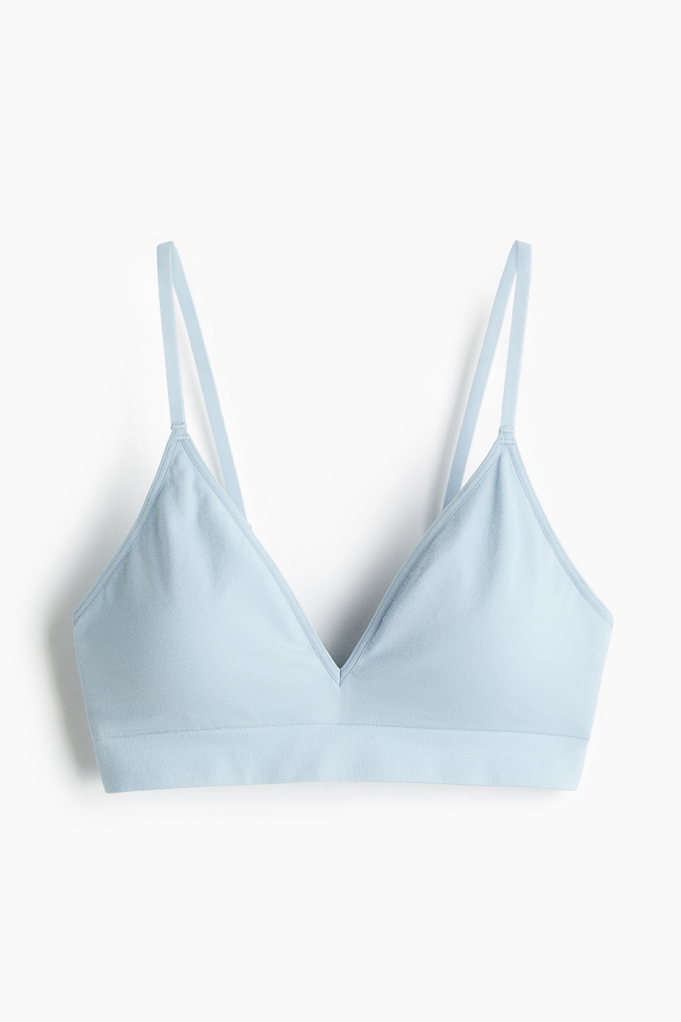 Seamless padded soft bra - Light blue/Light beige/Brown/Dark blue/Dark brown/White/Black