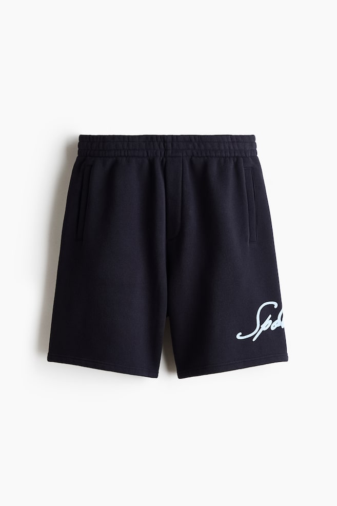 Relaxed-Fit Sweatshorts - Navy blue/Sports Gear/Gray melange - 1