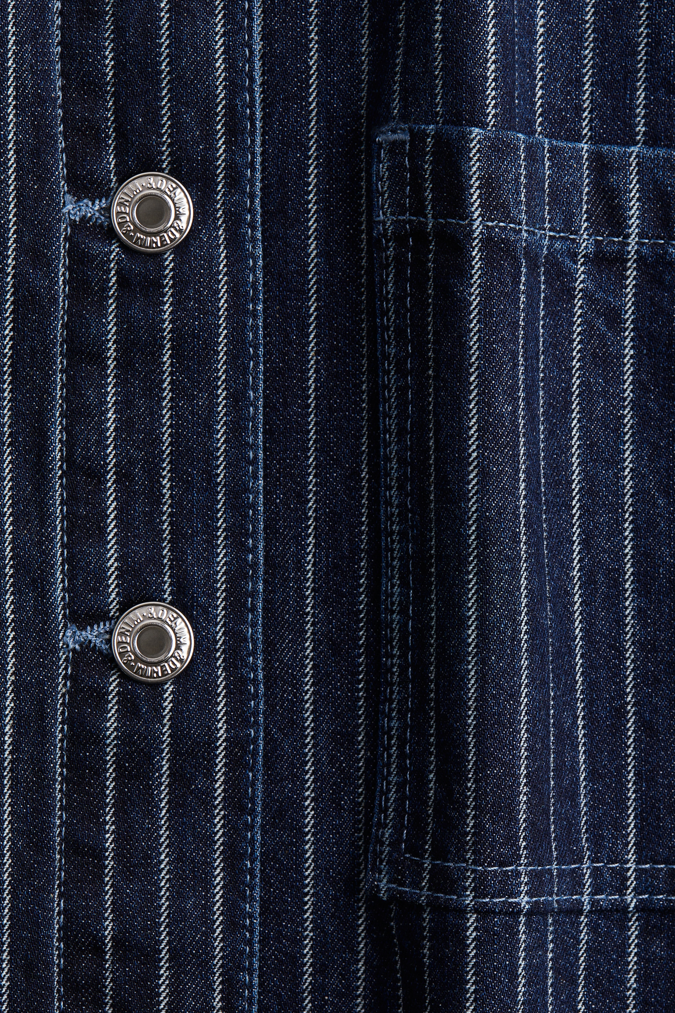 Oversized denim shirt