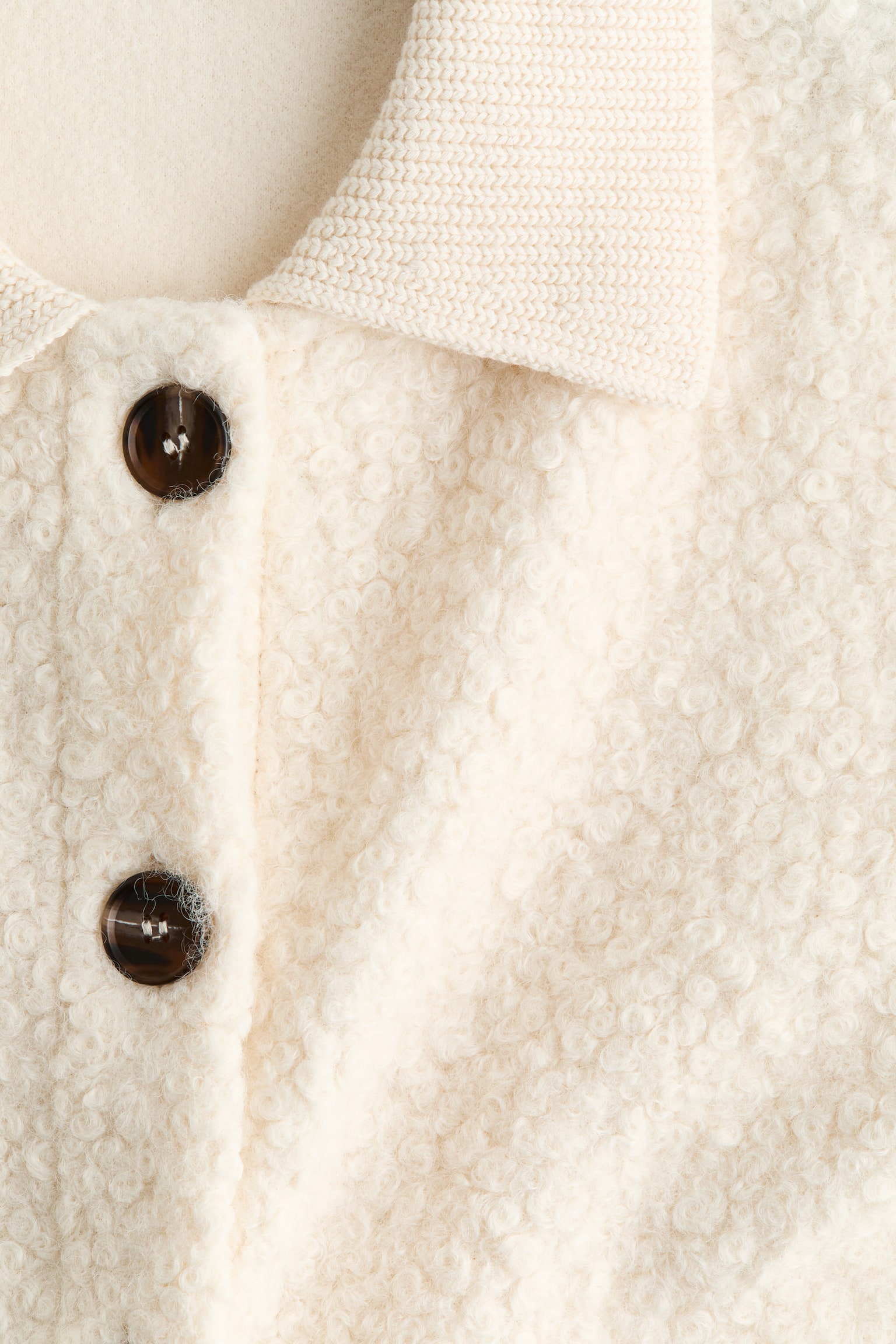 Teddy cardigan - Cream/Beige - 6