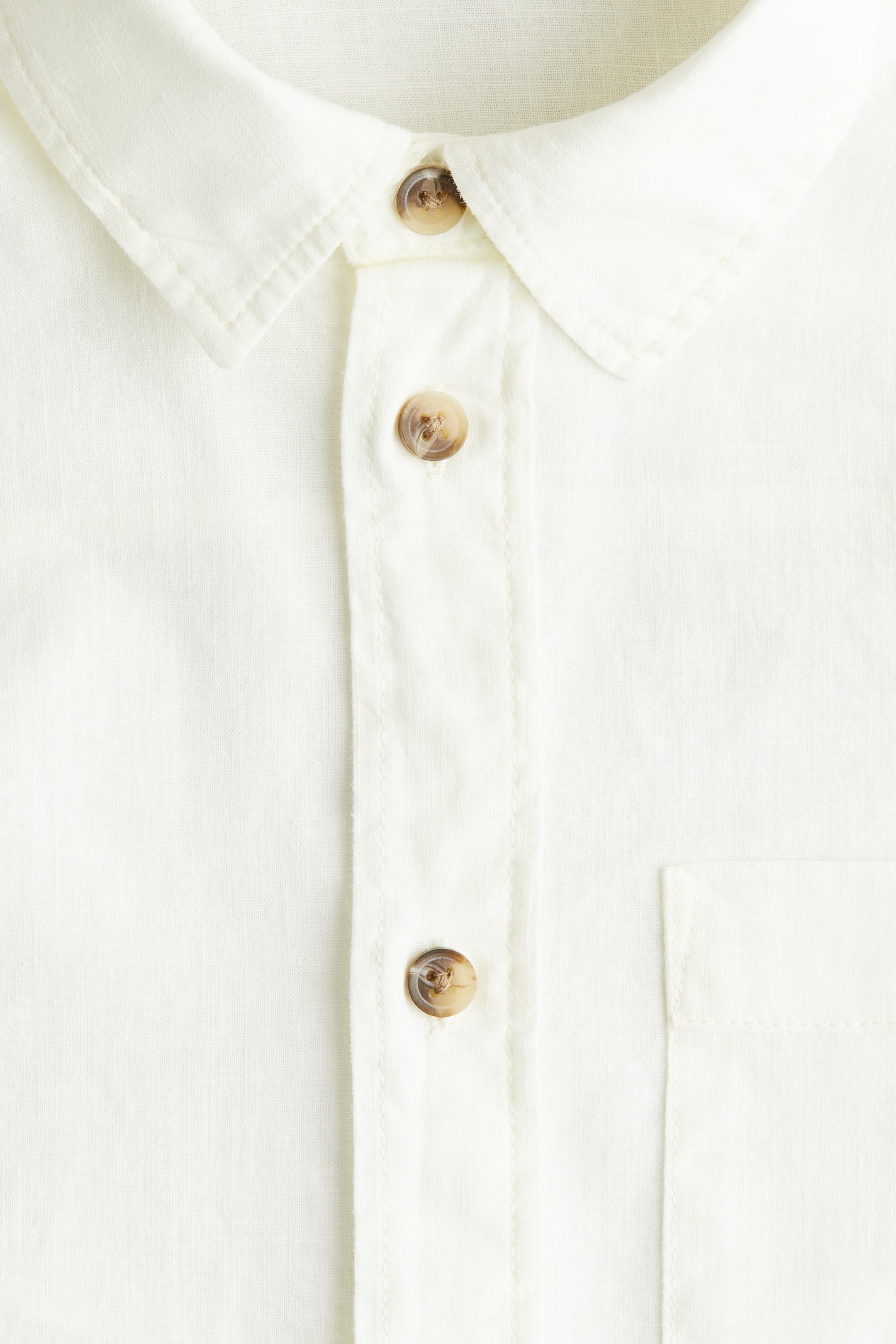 Linen-Blend Shirt