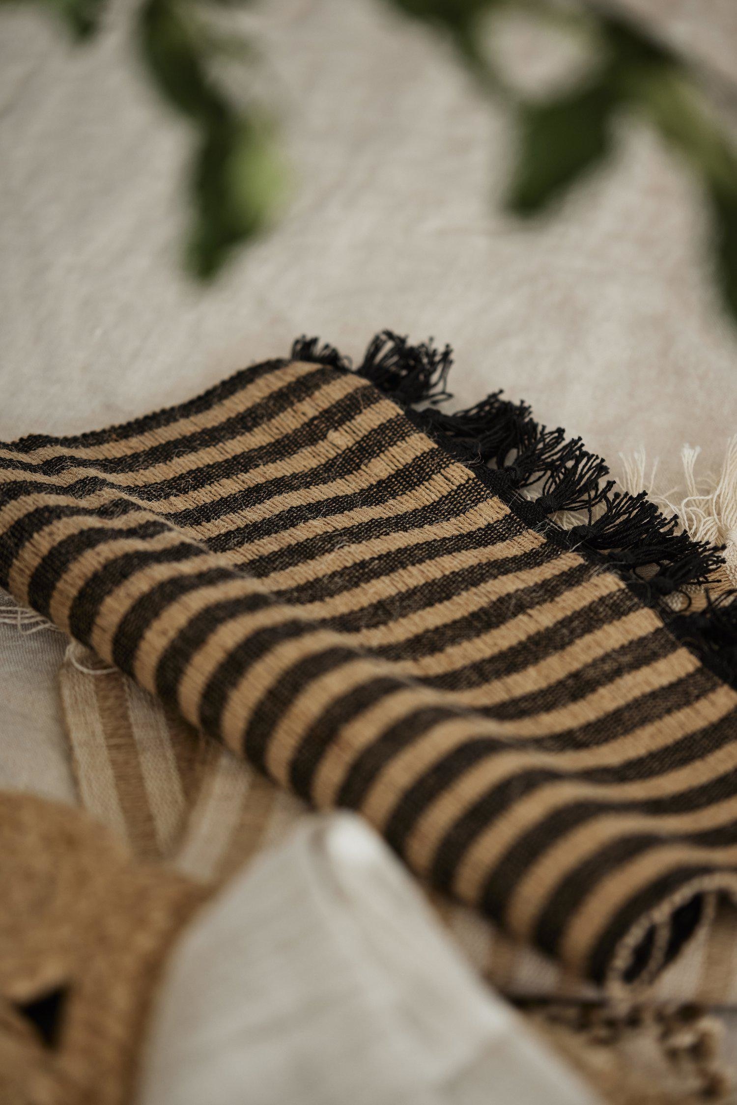 Set De Table Adam 4p - Noir/Blanchâtre