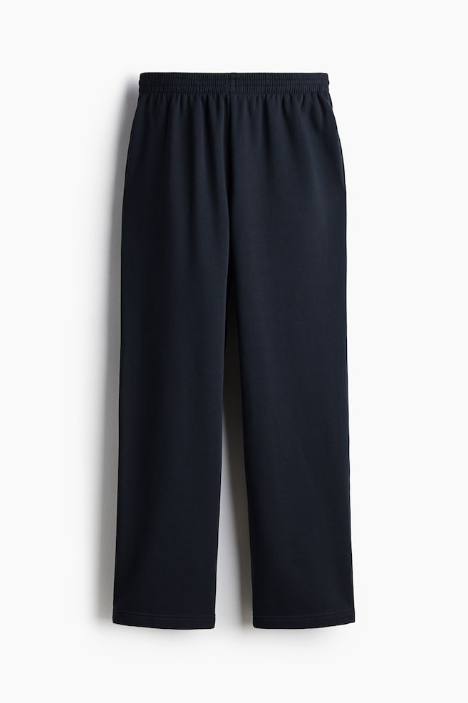 Pantaloni din molton - Bleumarin/Roz-pudrat/Maro-închis/Gri-deschis melanj/Gri-melanj/Negru/Verde-kaki/Bleumarin/Turcoaz-deschis/Roșu-închis/Albastru-cenușiu - 1