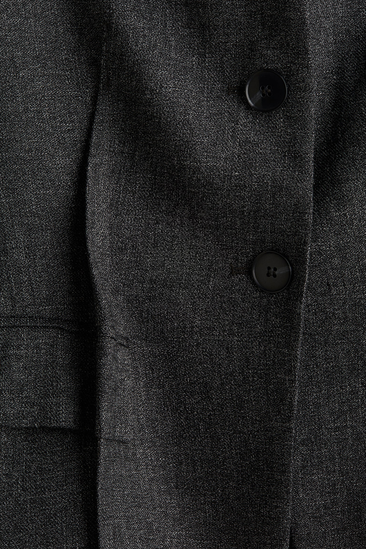 Sako z vlnenej zmesi - Tmavosivá - 4