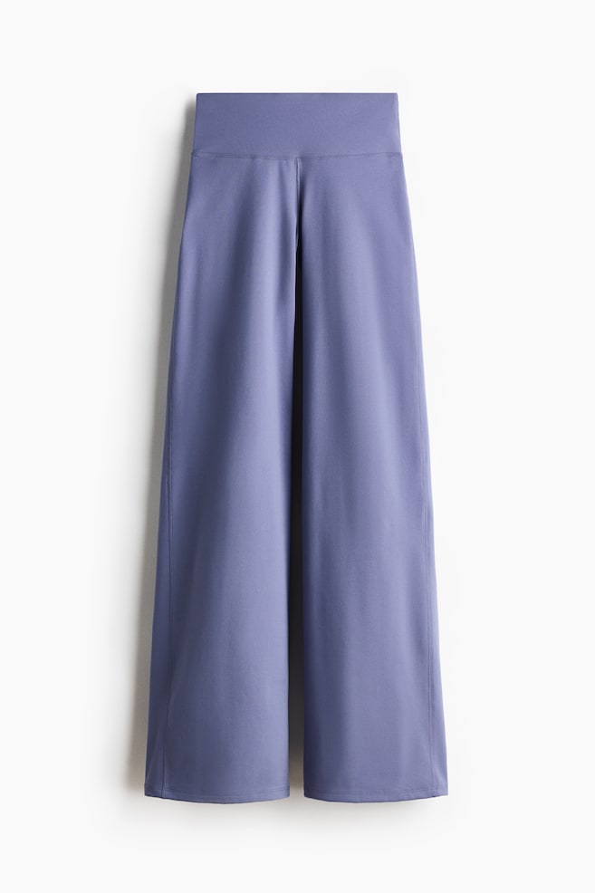 Wide-Leg Sports Leggings with SoftMove™ - Dusty violet/Black/Blush pink/Warm brown - 1