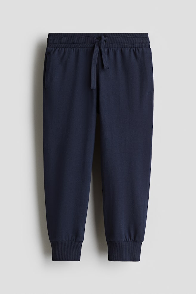 Jersey joggers - Navy blue/Mole/Light grey marl/Black - 1