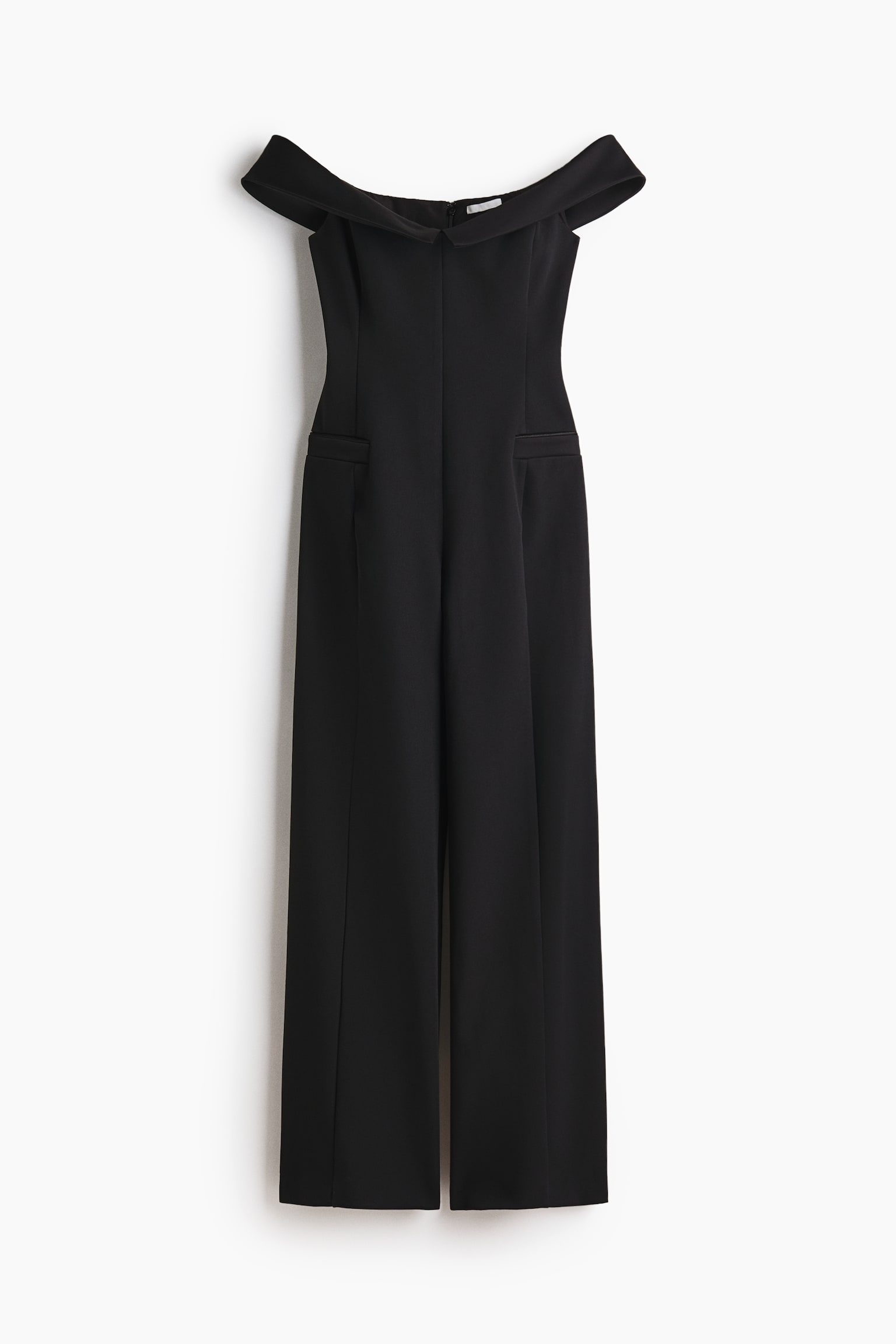 Overal s odhalenými plecami - Čierna - 1