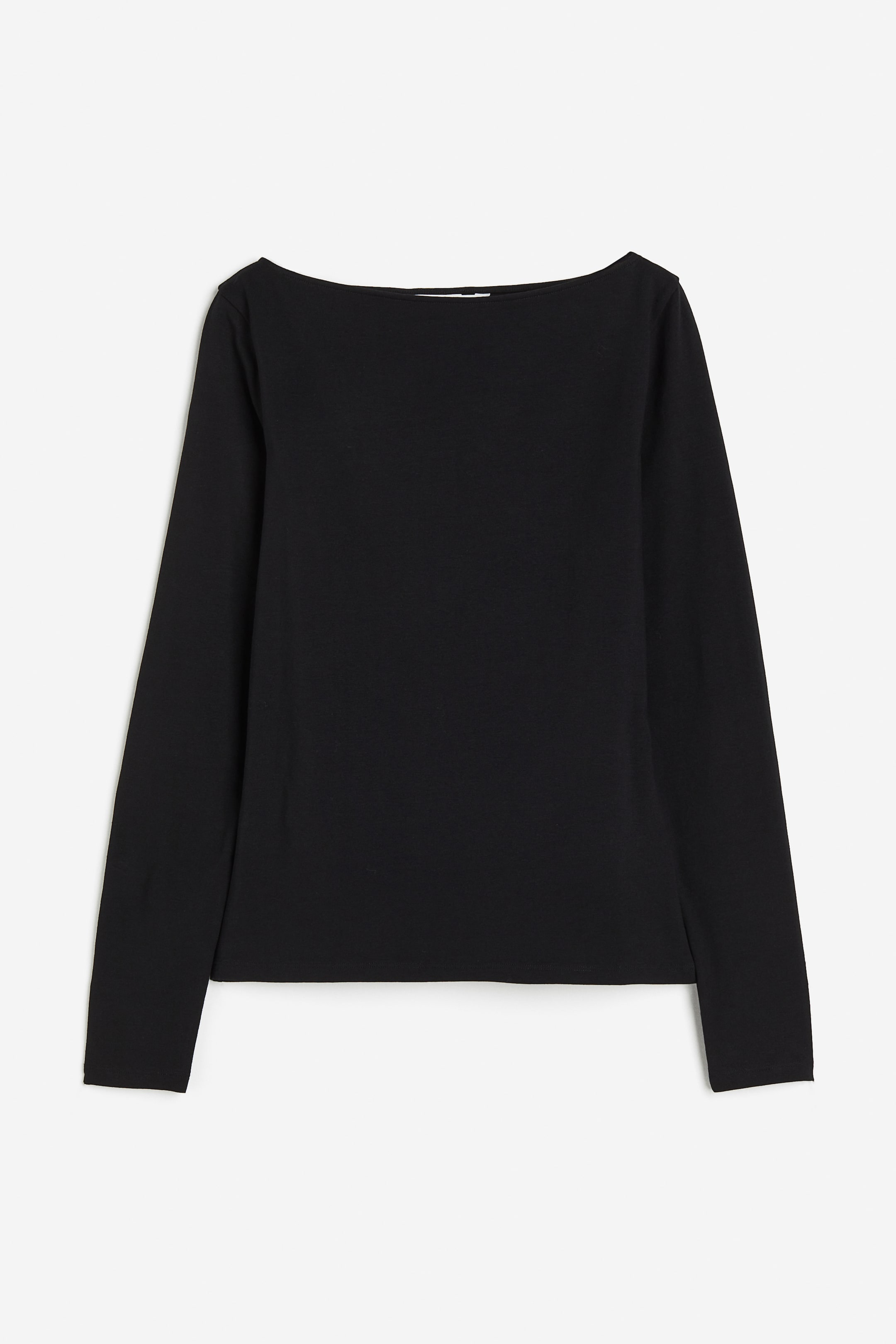 Visualizza immagine più grande: Maglia in jersey aderente - Nero - DONNA | H&M IT 1