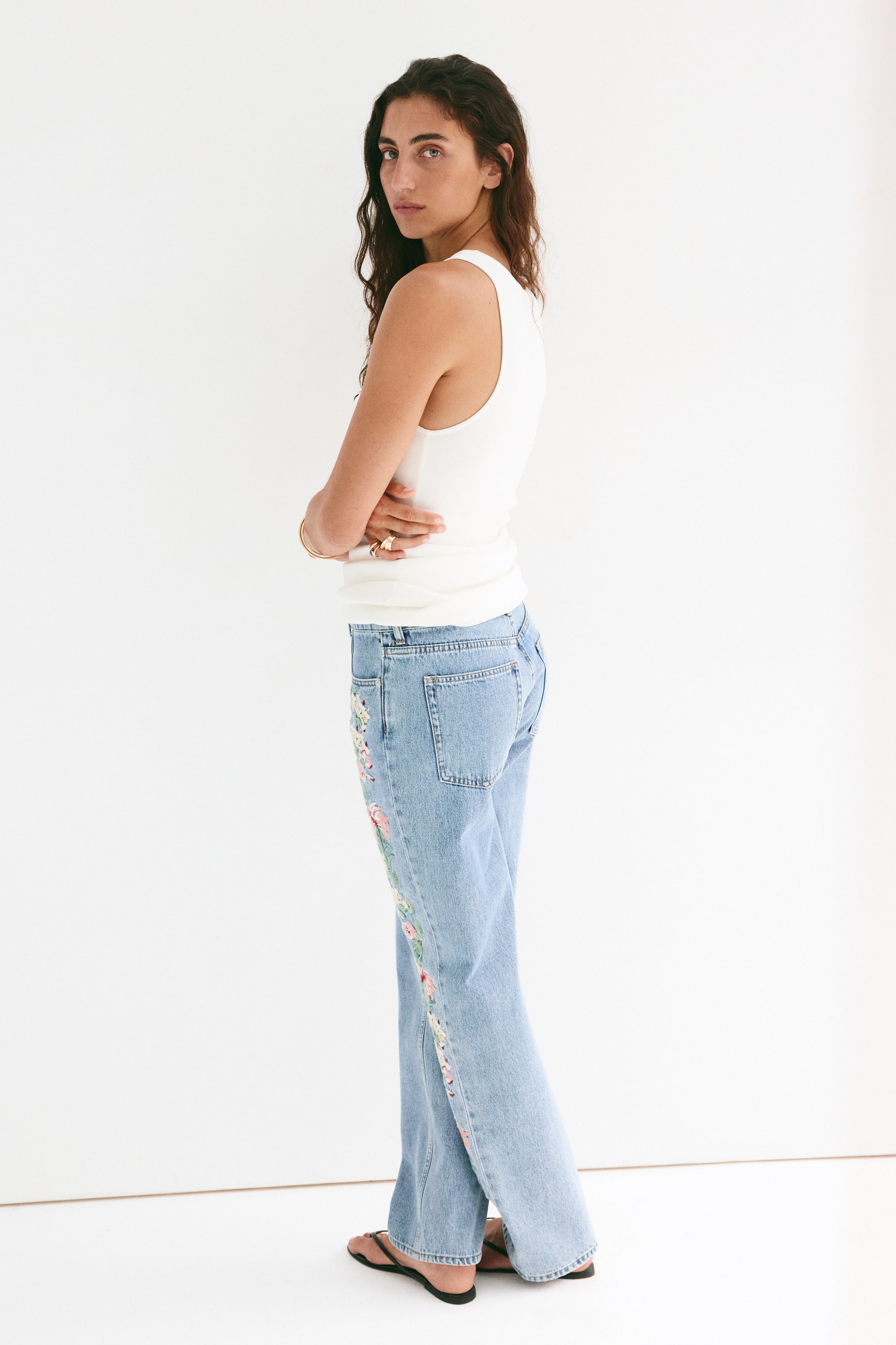 Straight Regular-Waist Jeans
