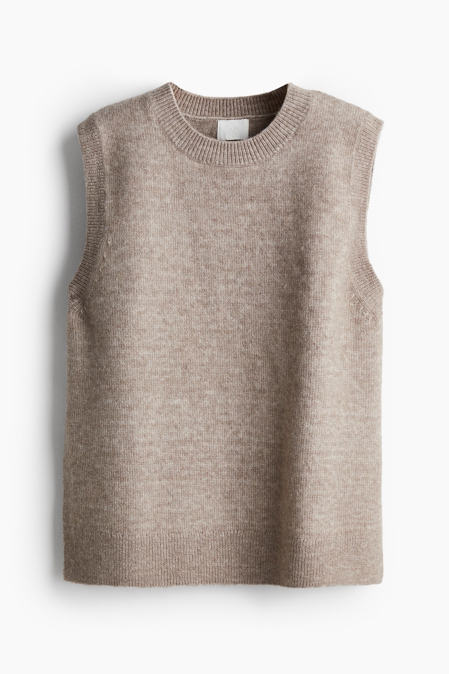 Sweater vest - Greige marl/Cream/Dark grey marl - 2