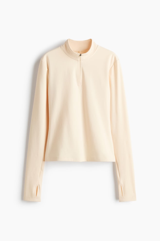 Activewear Pullover Top with SoftMove™ - Light apricot - 1