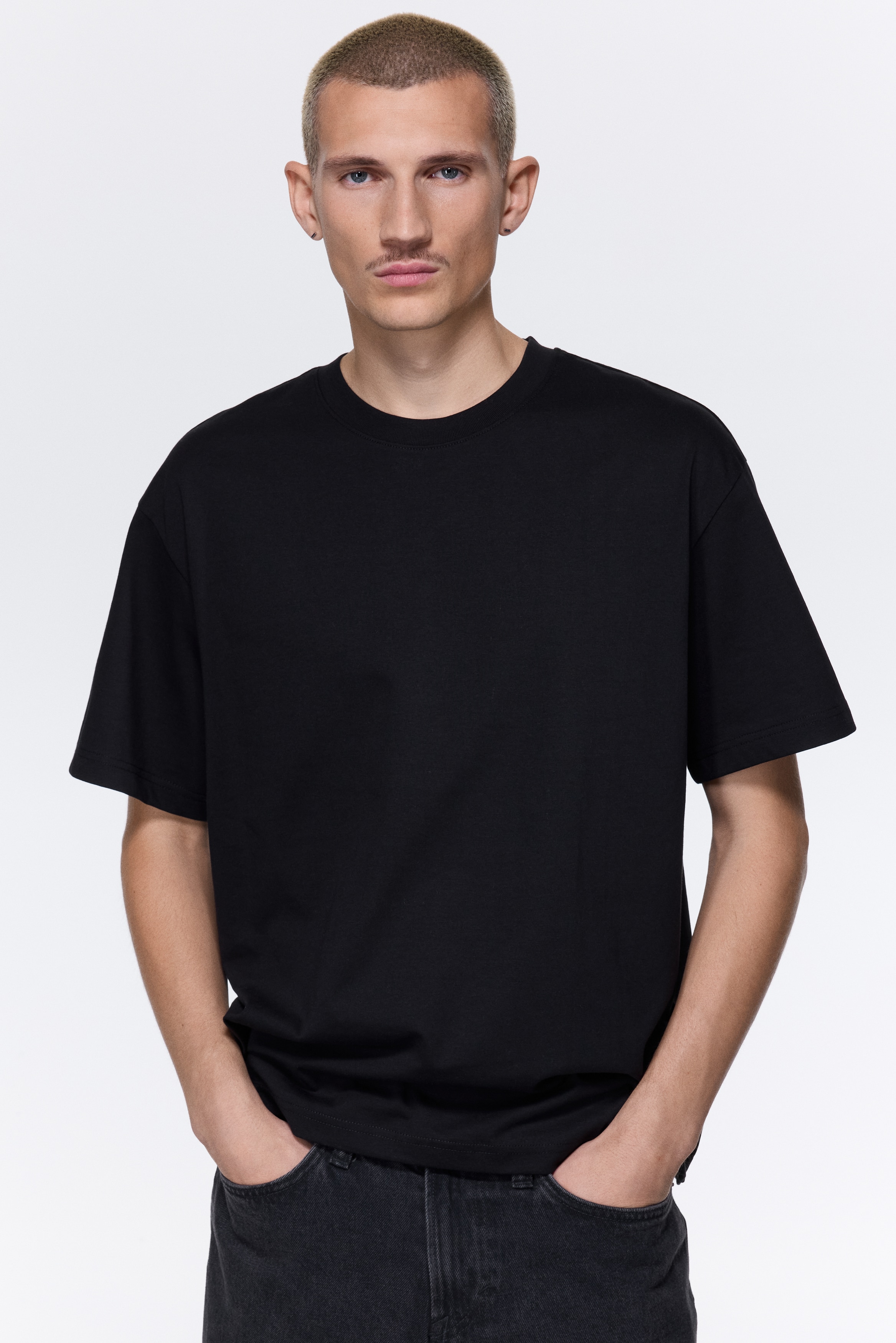 COOLMAX®  Relaxed Fit T-shirt - Black/Teal/White/Dark grey