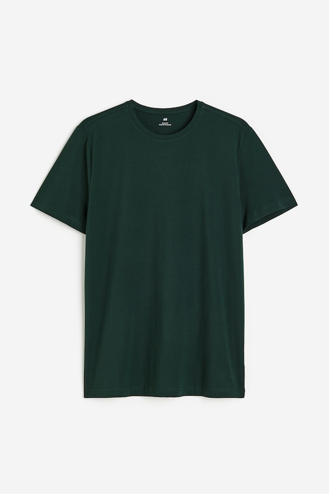 5-pack Slim Fit T-shirts - Grey/Beige/Green/White/White/Black/Light blue/Light purple/dc/dc/dc/dc - 2
