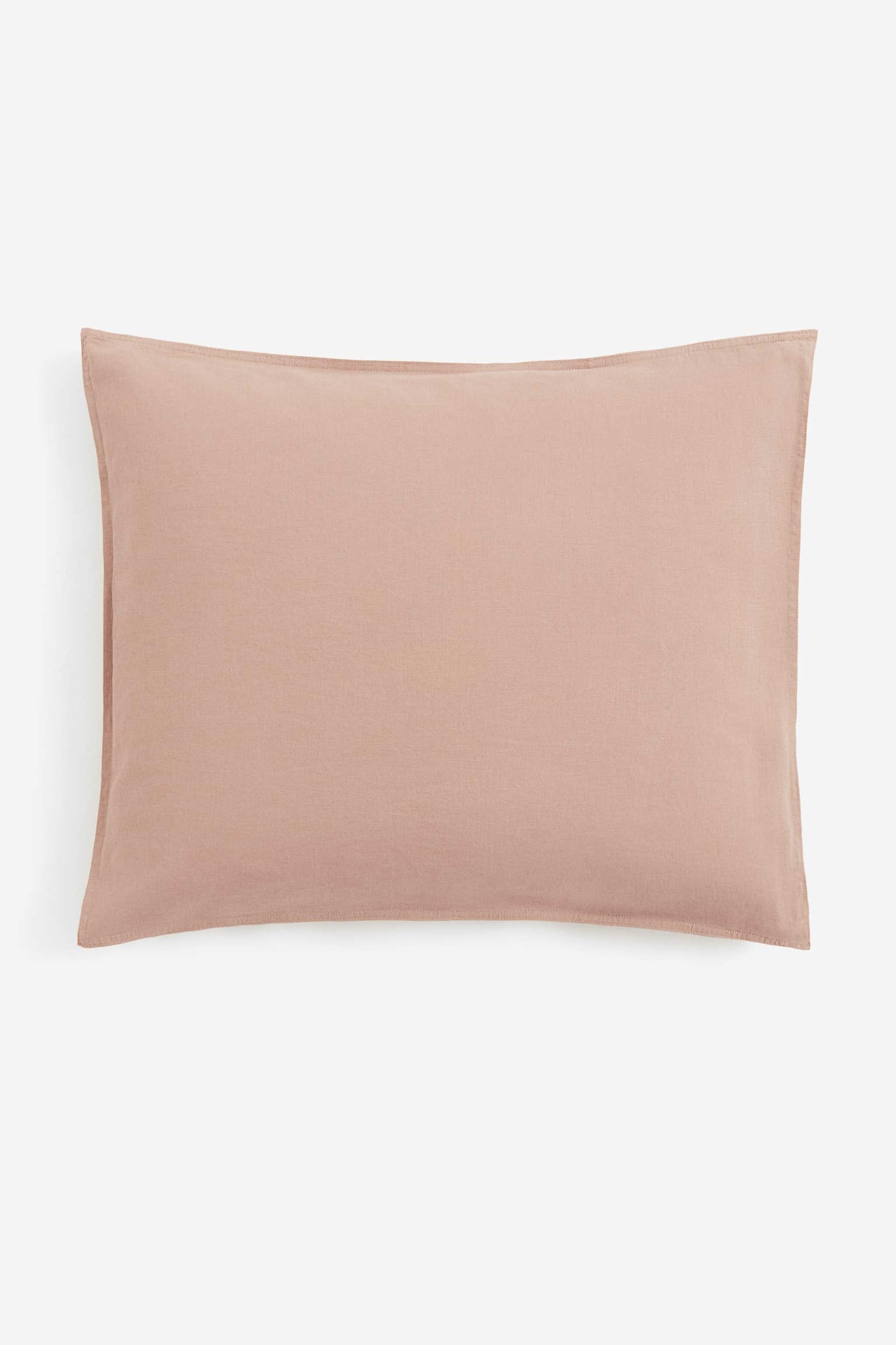 Washed linen-blend pillowcase - Beige/Powder pink/Grey/Dark yellow/Beige/White/Mint green/Mole/Dusty blue/Light green - 1