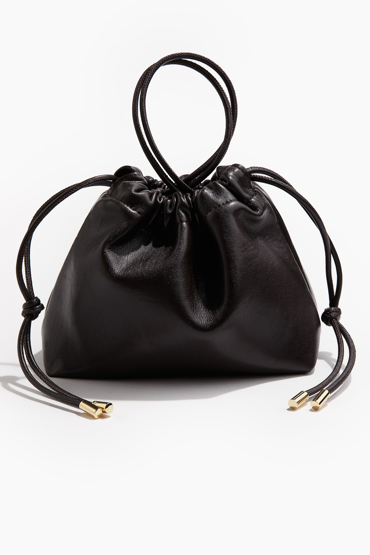 Drawstring Clutch - Dark brown - 2