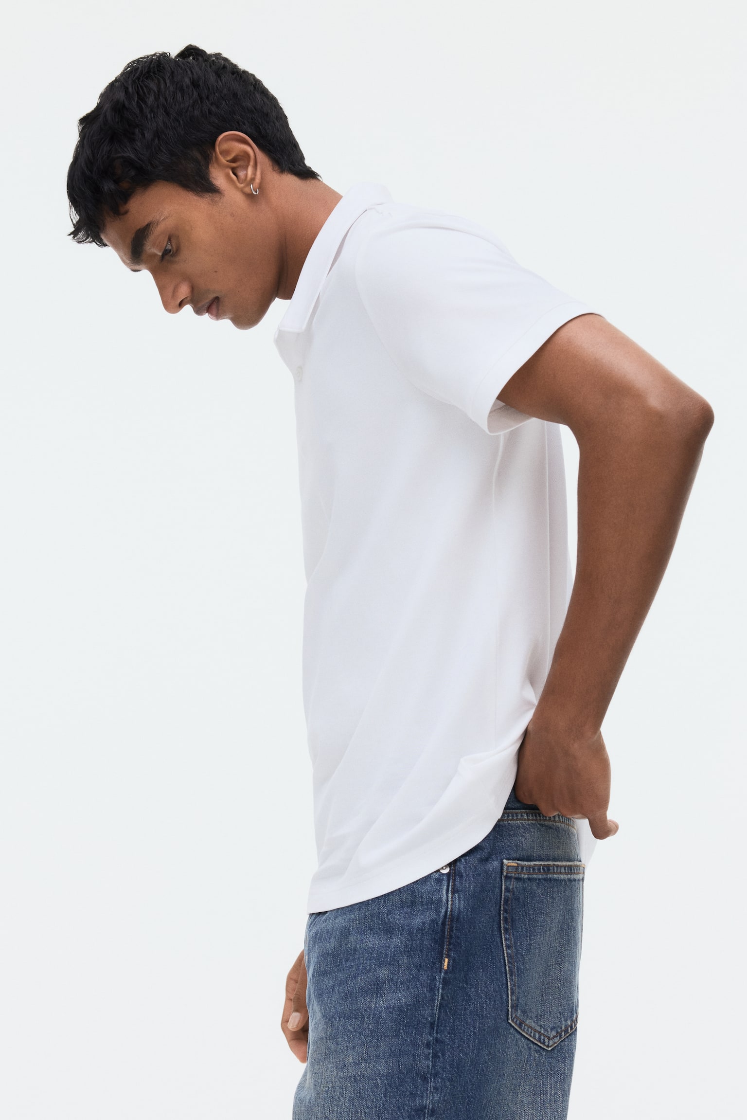 COOLMAX® Slim Fit Polo shirt - White/Grey/Black/Teal - 4