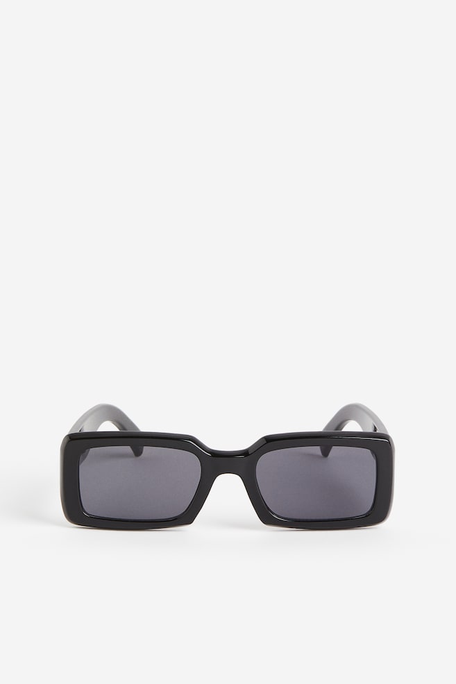 Rektangulære solbriller - Sort/Grå/Beige/Hvit - 5