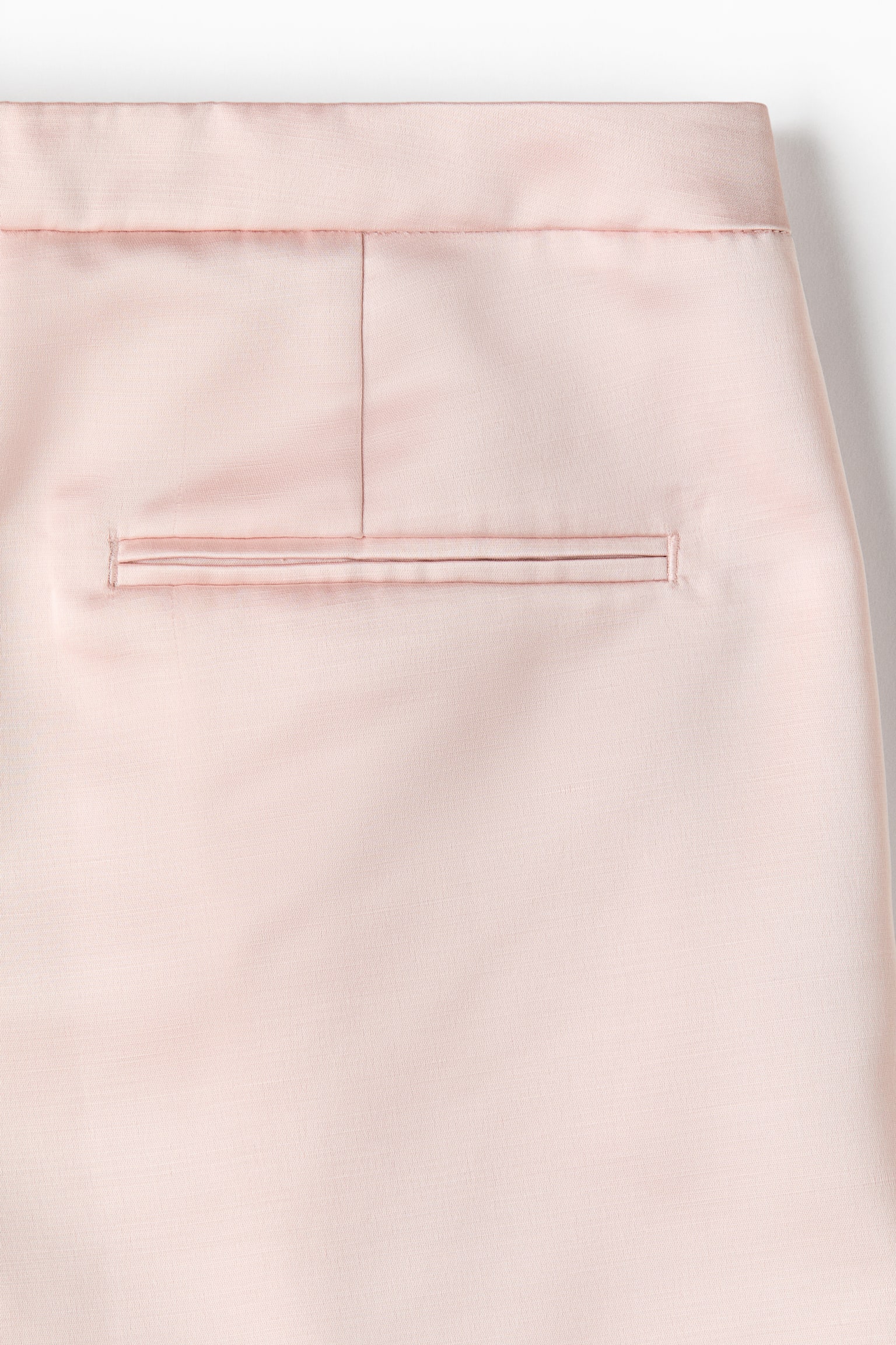 Pleat-Detail Satin Shorts - Light pink - 3